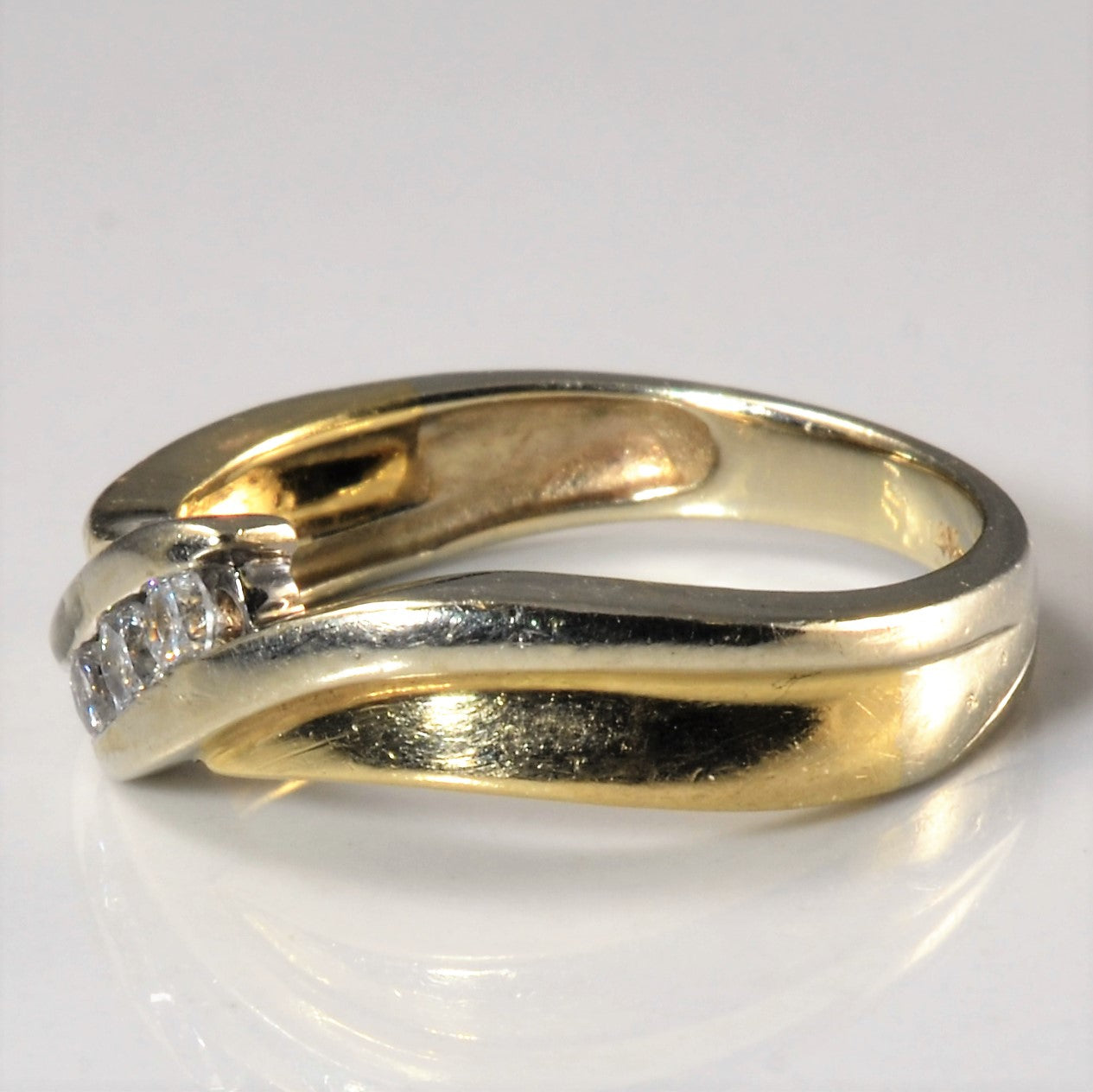 Three Stone Channel Set Diamond Ring | 0.14ctw | SZ 6.25 |