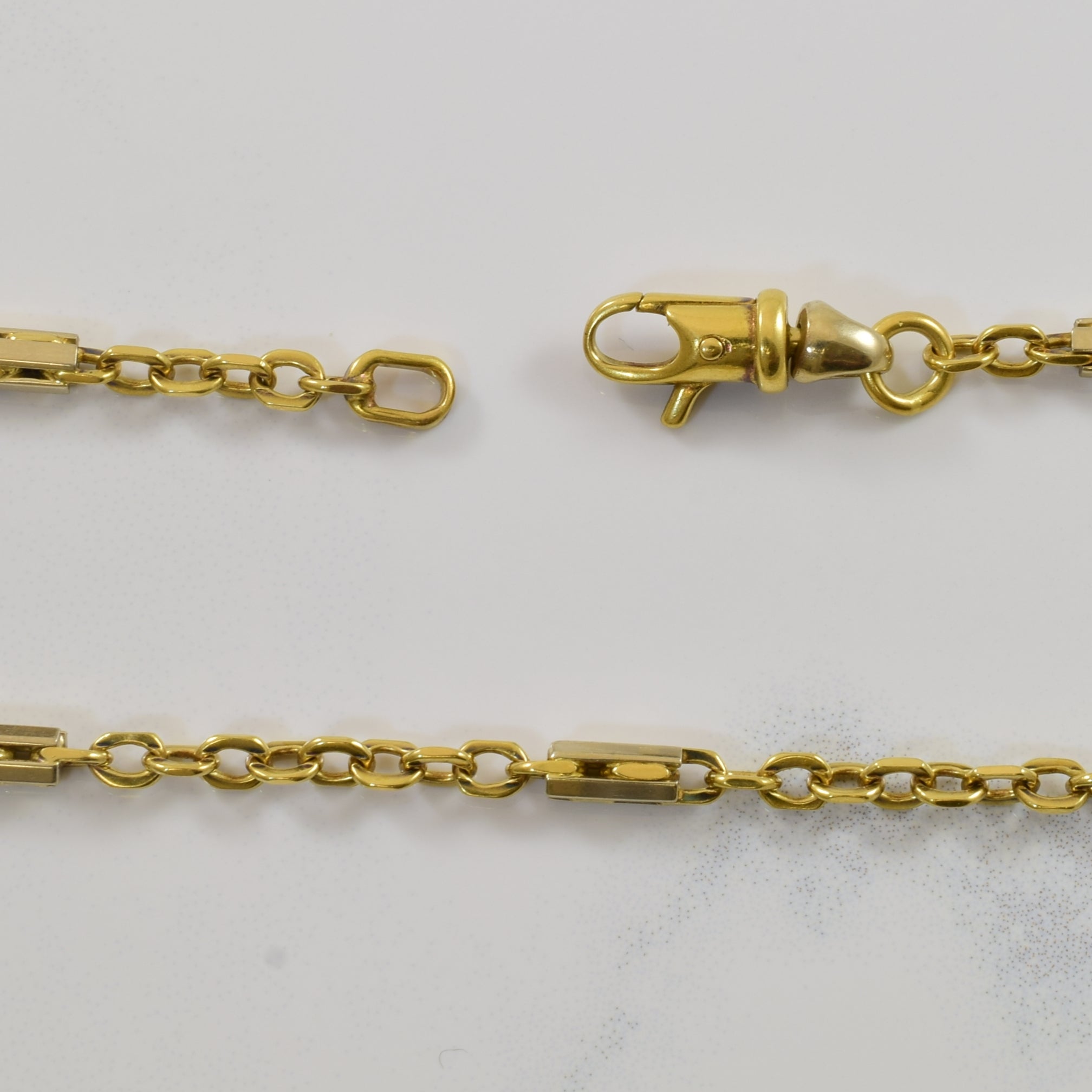 18k Yellow Gold Link & Bar Chain | 21.5" |
