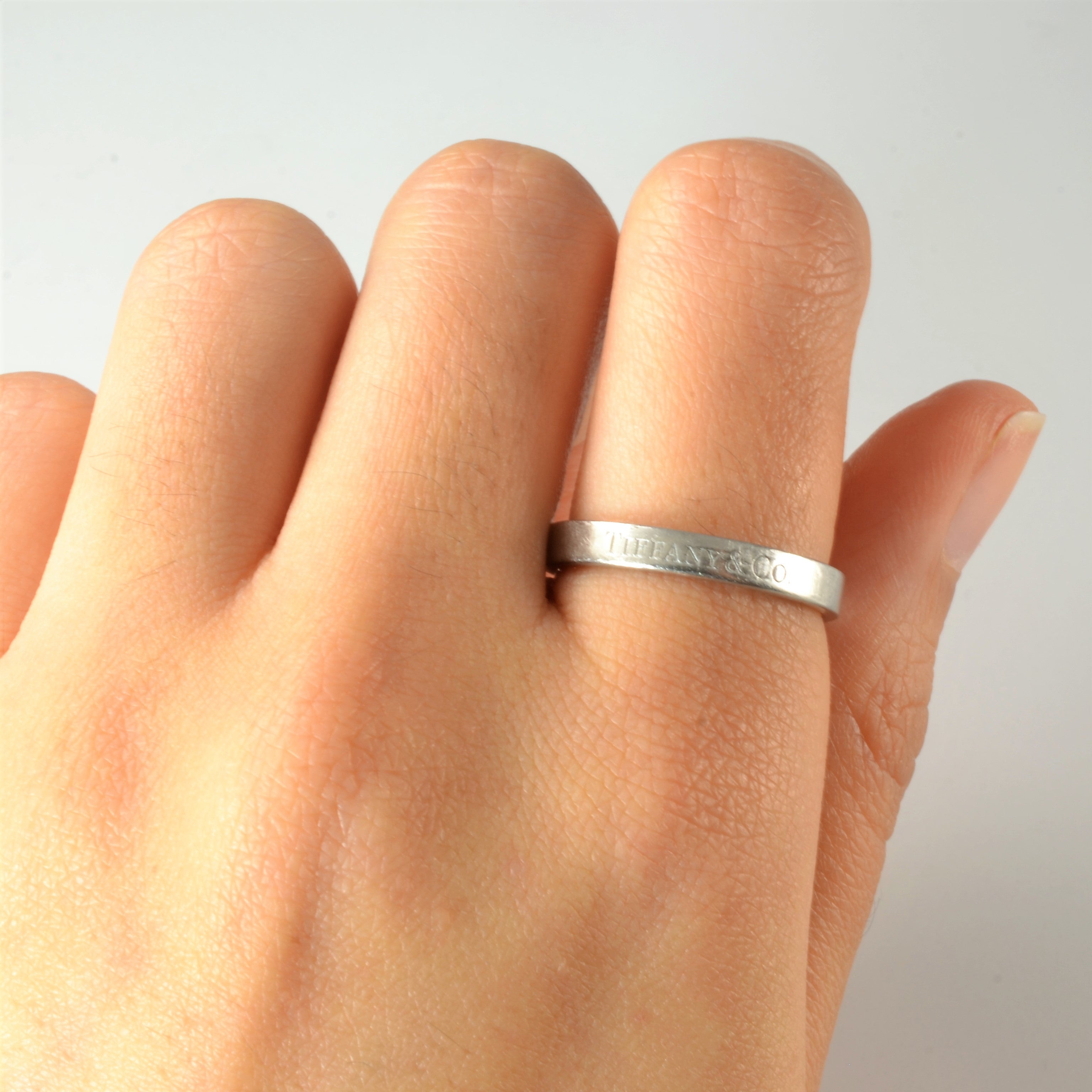 Tiffany & Co.' Platinum Band | SZ 7.75 |