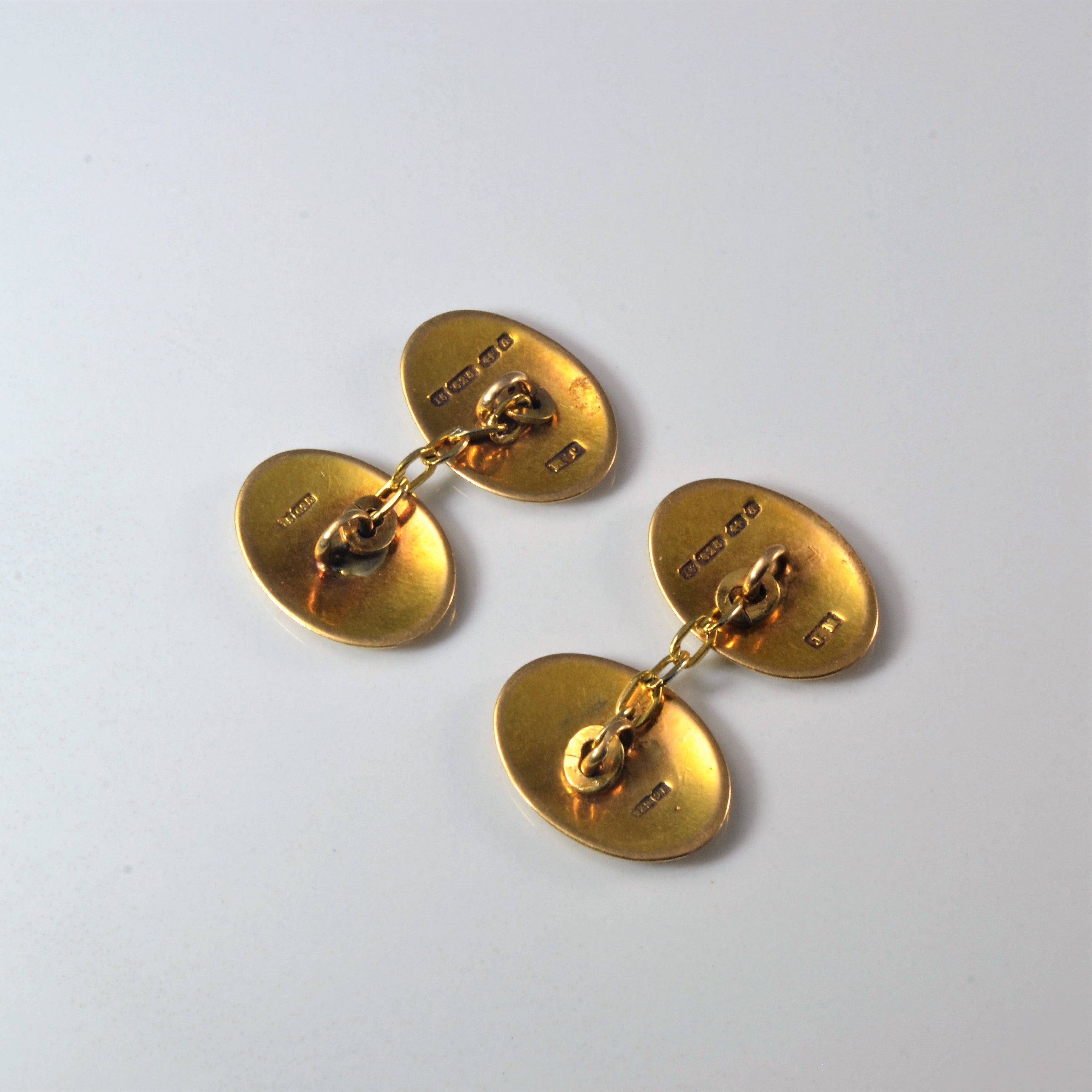Victorian Era Ornate Gold Cufflinks |