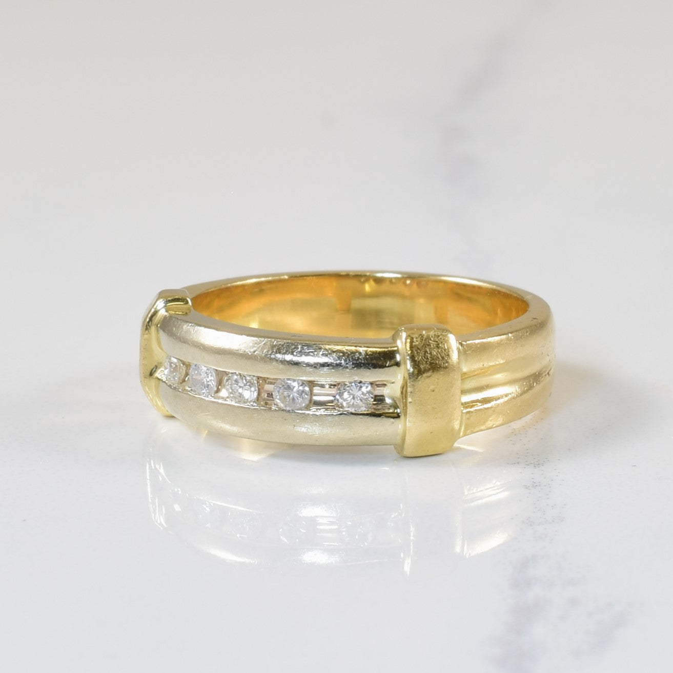 Channel Set Diamond Ring | 0.12ctw | SZ 6.75 |