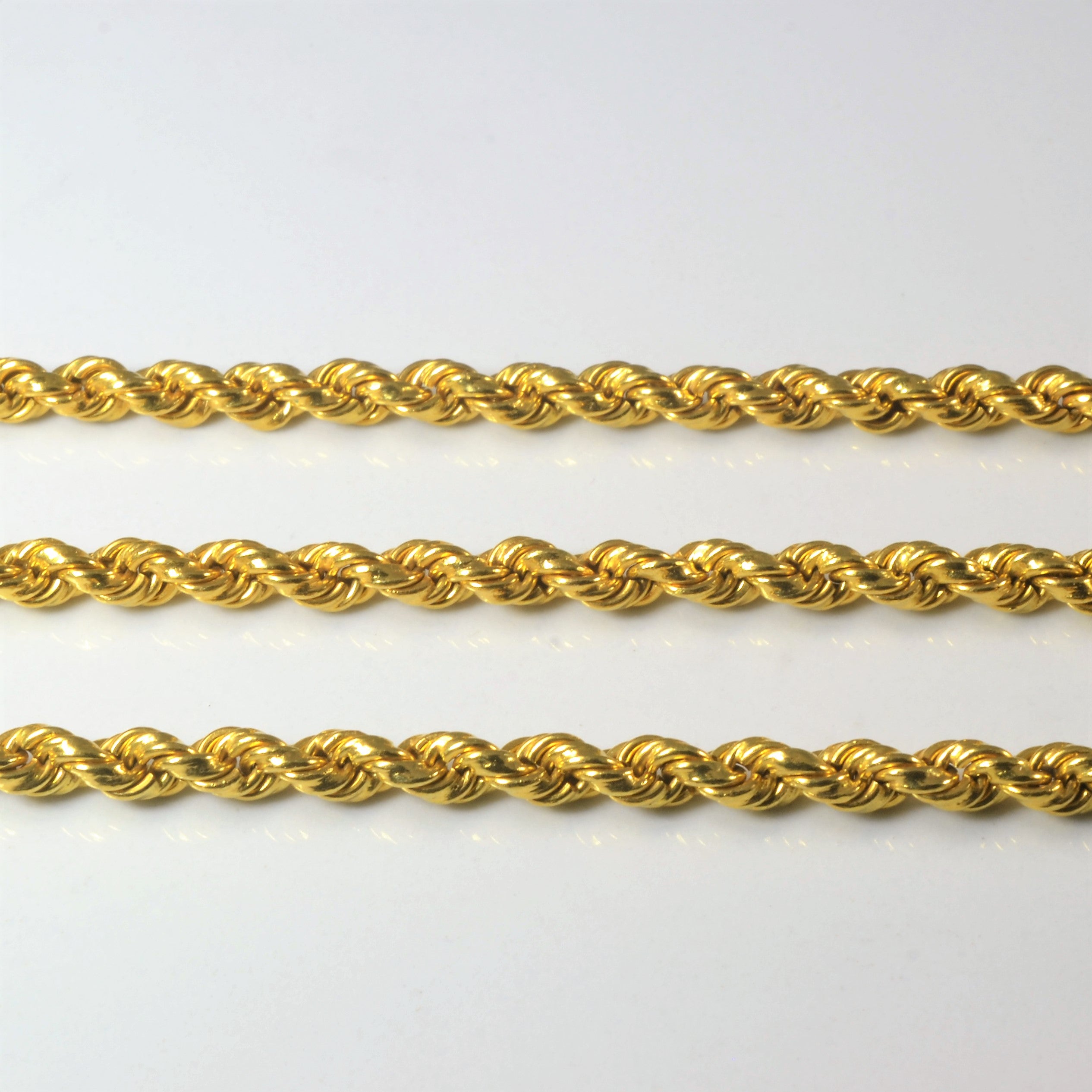 22k Yellow Gold Rope Chain | 18" |
