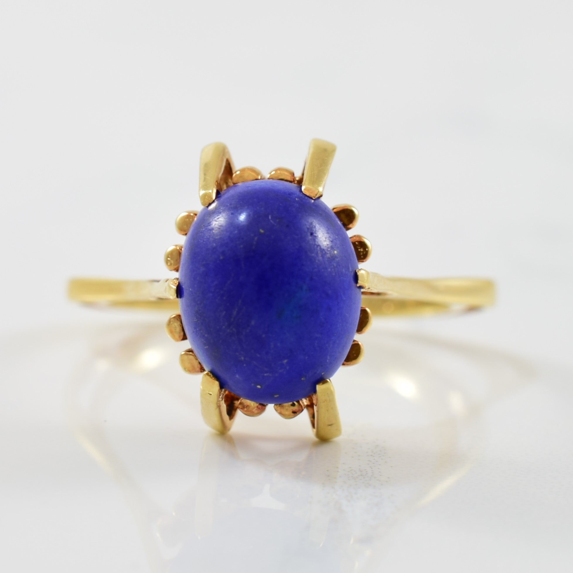 Lapis Lazuli Cabochon Ring | 3.50ct | SZ 8.75 |