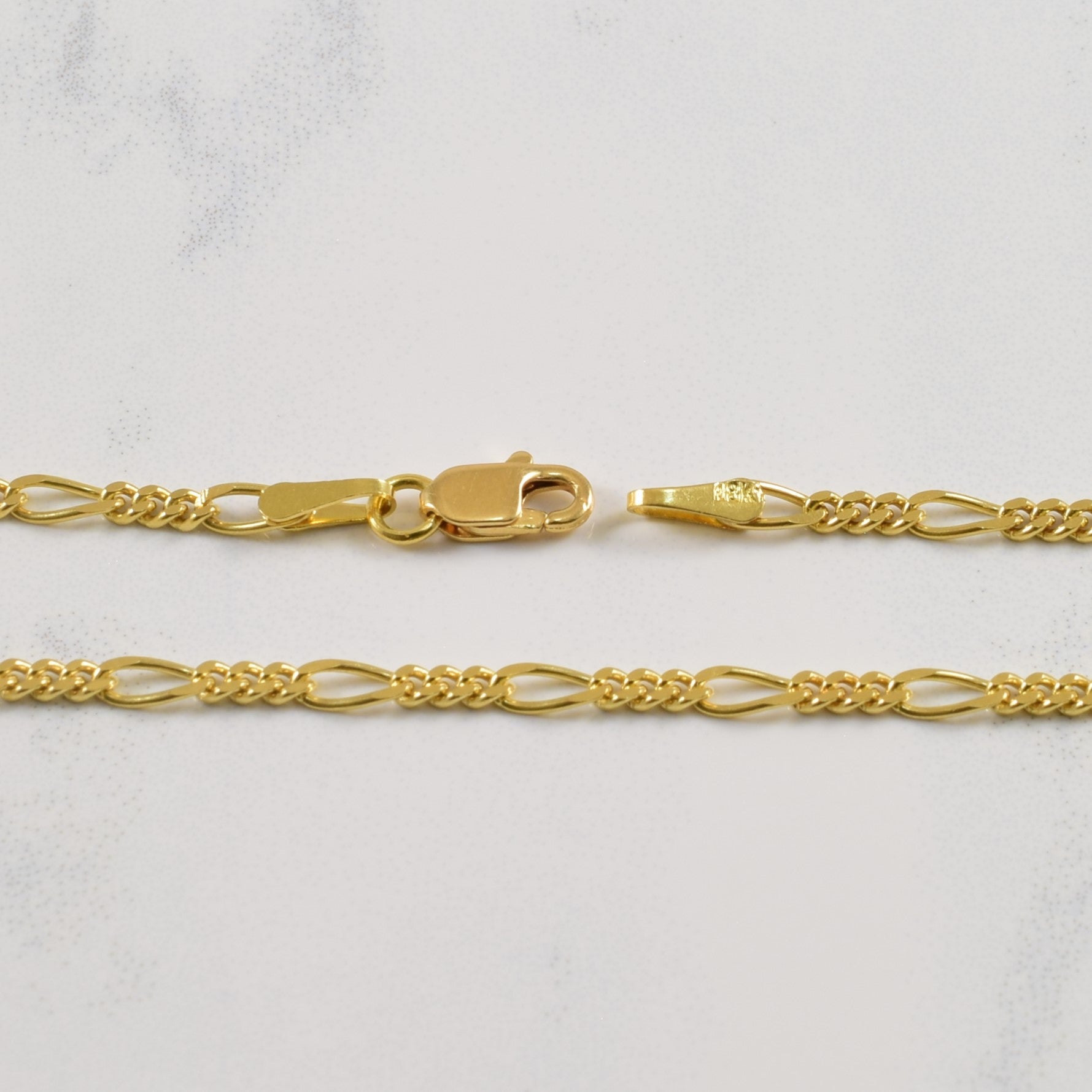 18k Yellow Gold Figaro Chain | 21.5" |