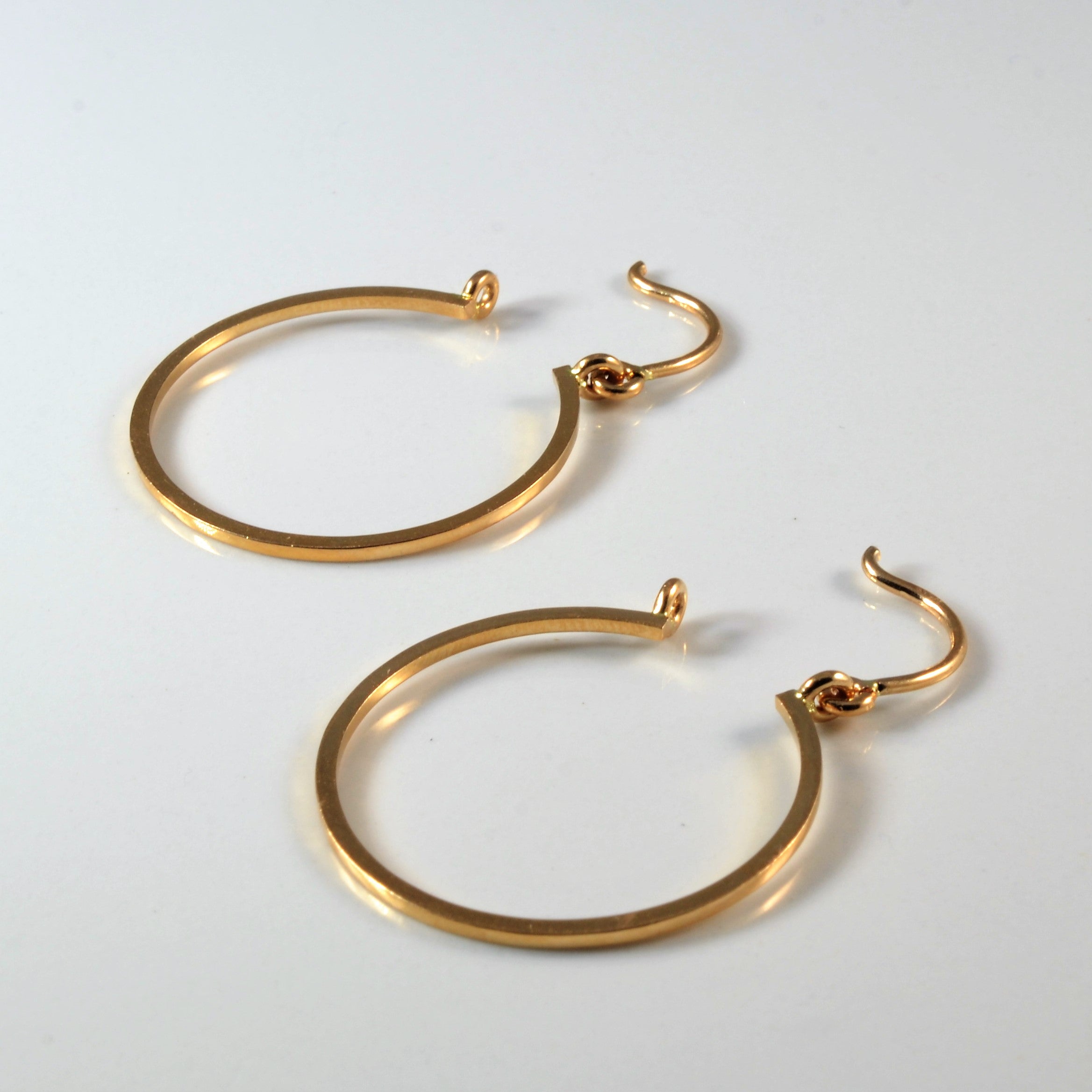 Yellow Gold Hoop Earrings |