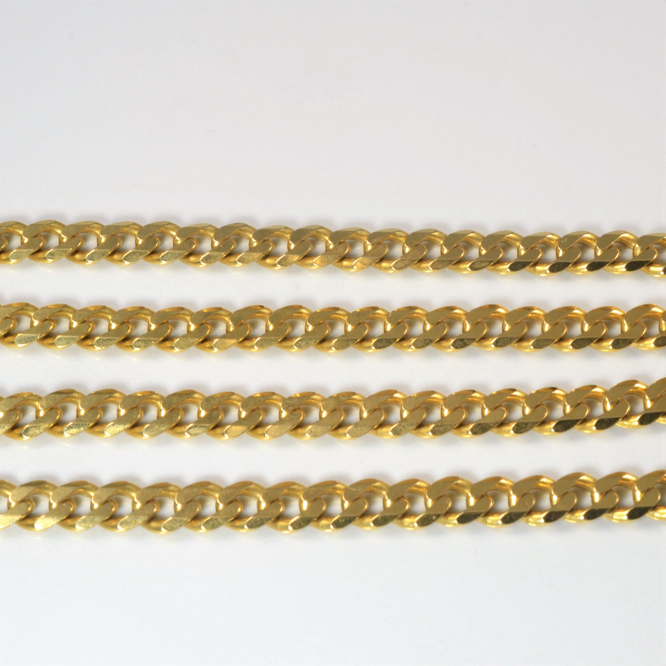 Chaîne gourmette en or jaune 18 carats | 24" |