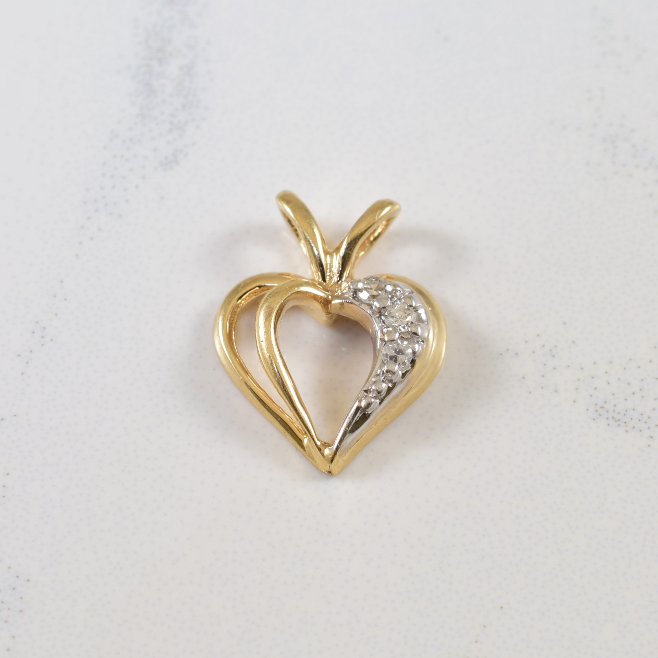 Diamond Heart Pendant | 0.03ctw |