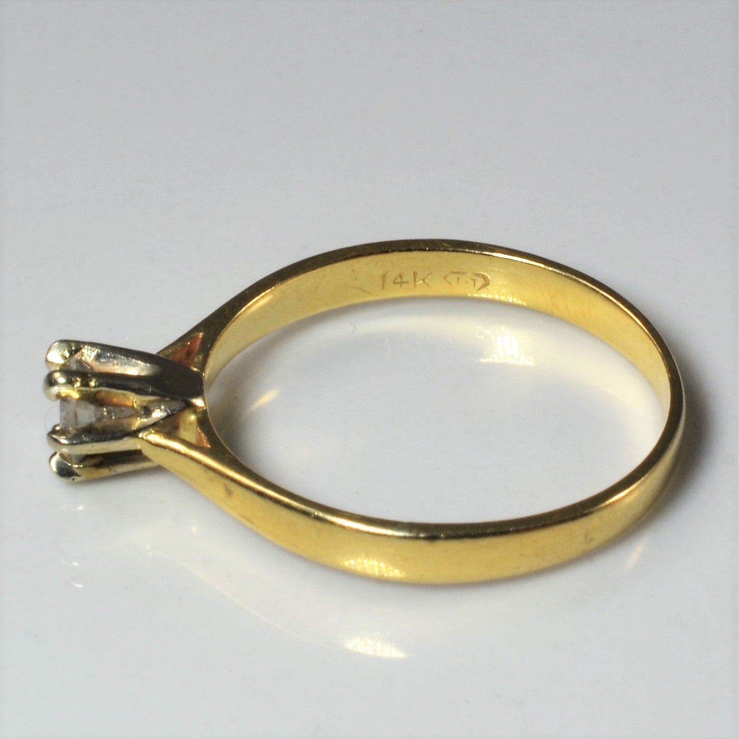 Six Prong Solitaire Diamond Ring | 0.22ct | SZ 7 |