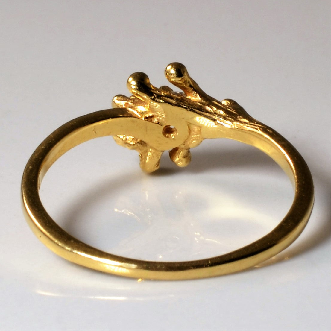 Golden Flare Diamond Ring | 0.03ct | SZ 5 |