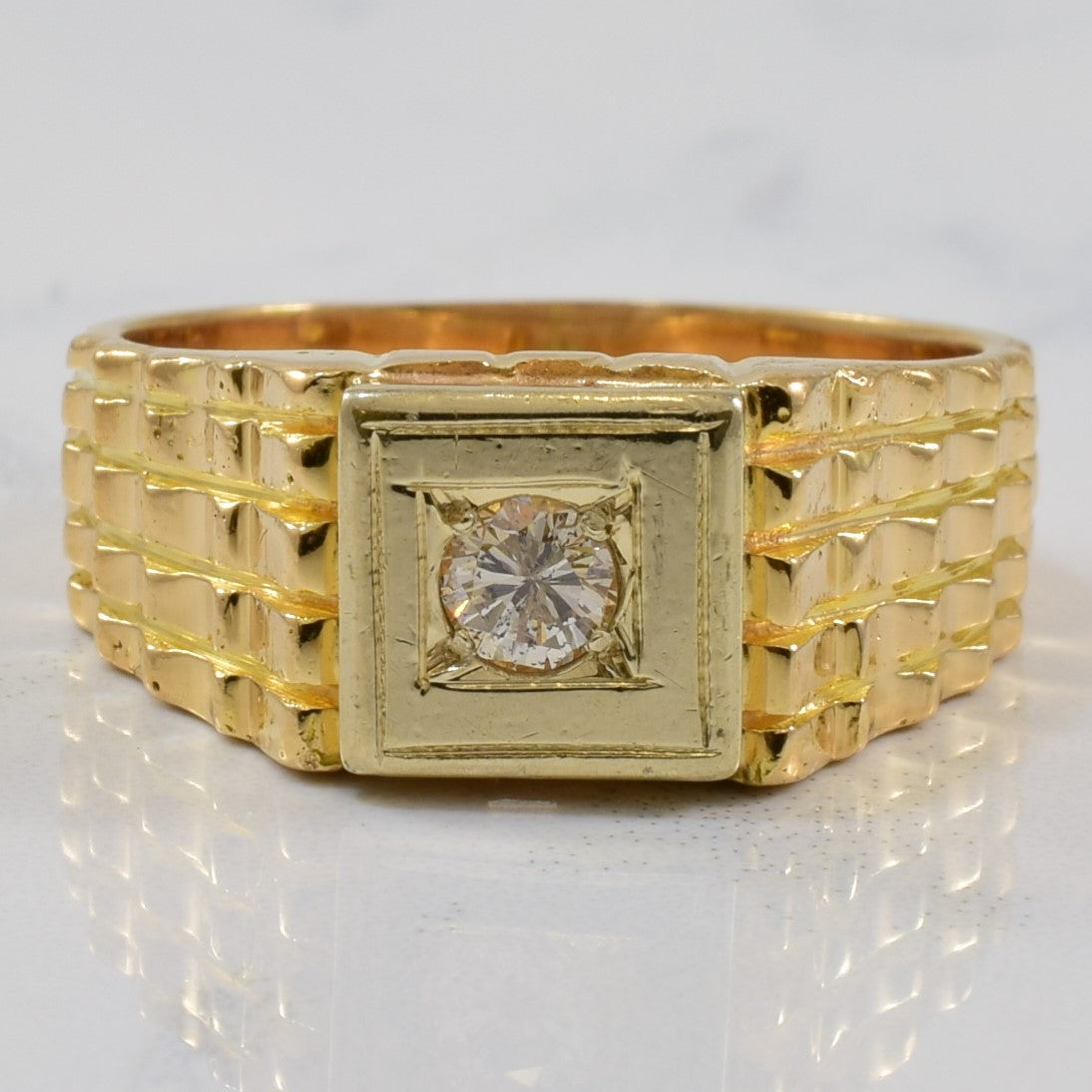 Solitaire diamond band, vintage rings for sale in Canada