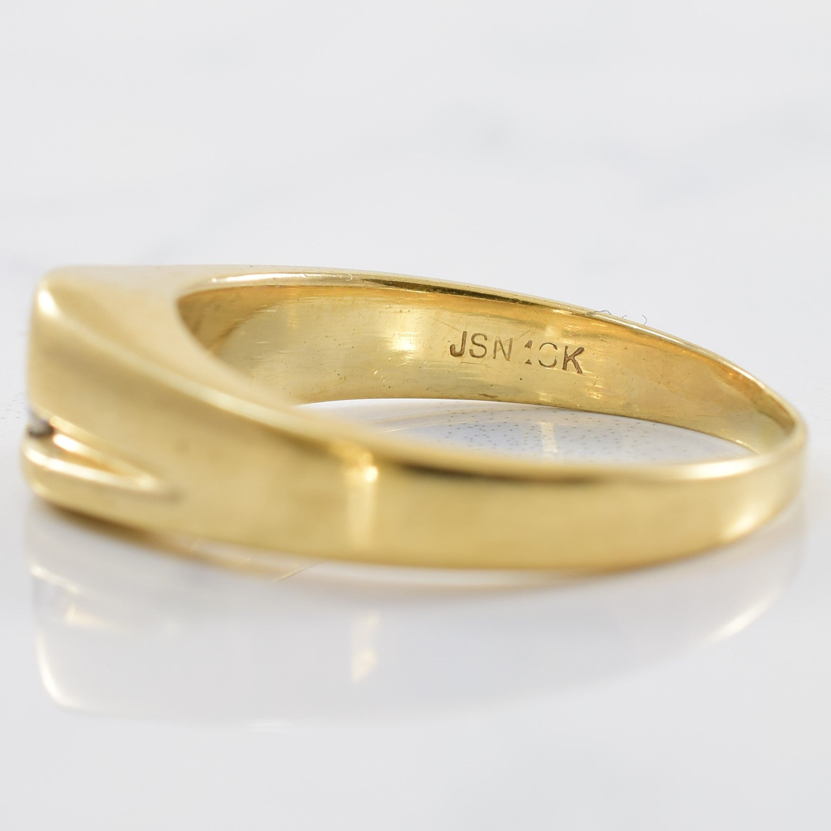 Offset Channel Diamond Ring | 0.15ct | SZ 8.5 |