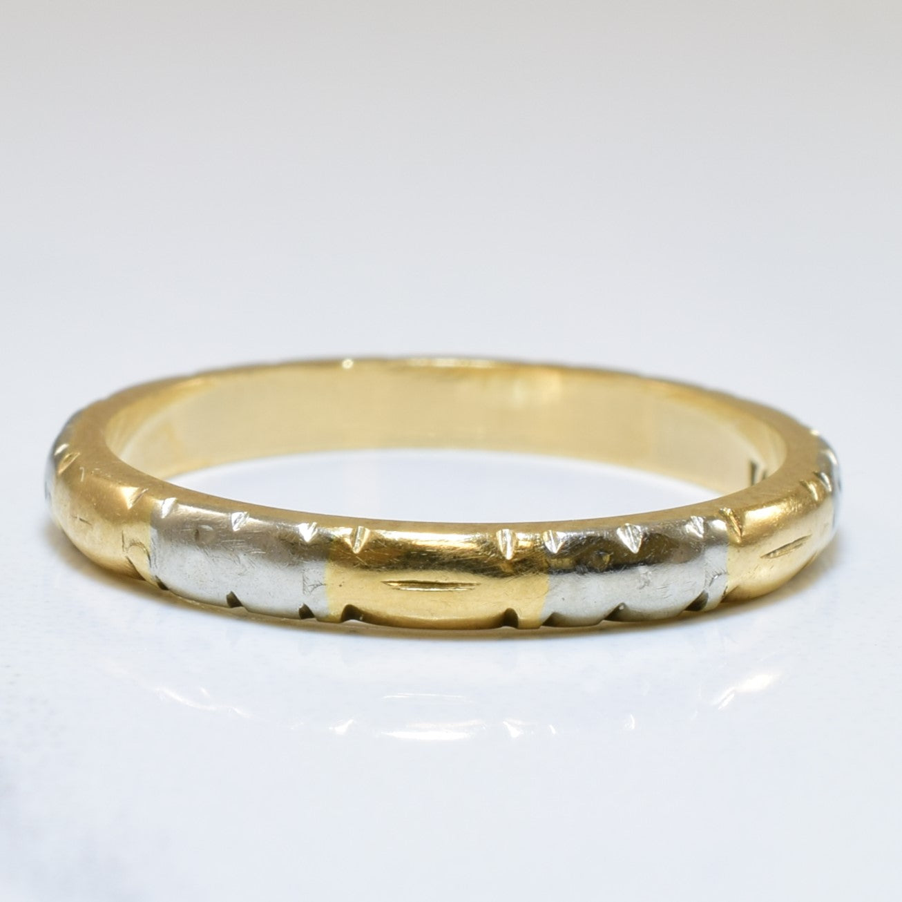 'Bluebird' Mid Century Two Tone Band | SZ 5.5 |