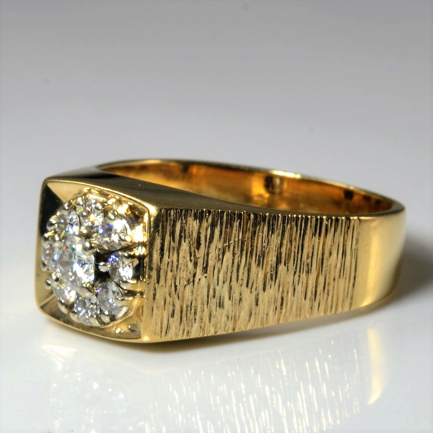 Brushed Diamond Cluster Ring | 0.43ctw | SZ 11.5 |