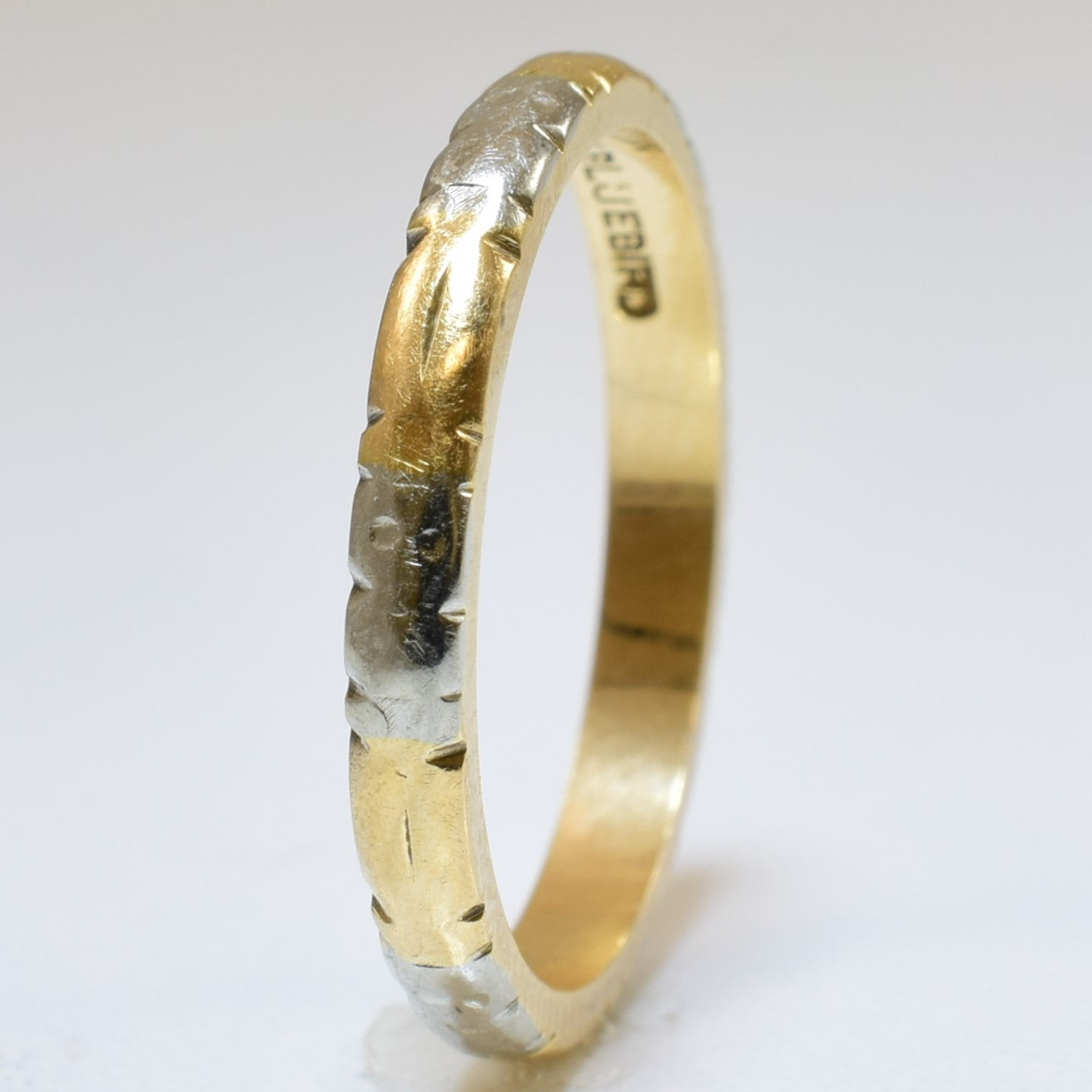 'Bluebird' Mid Century Two Tone Band | SZ 5.5 |
