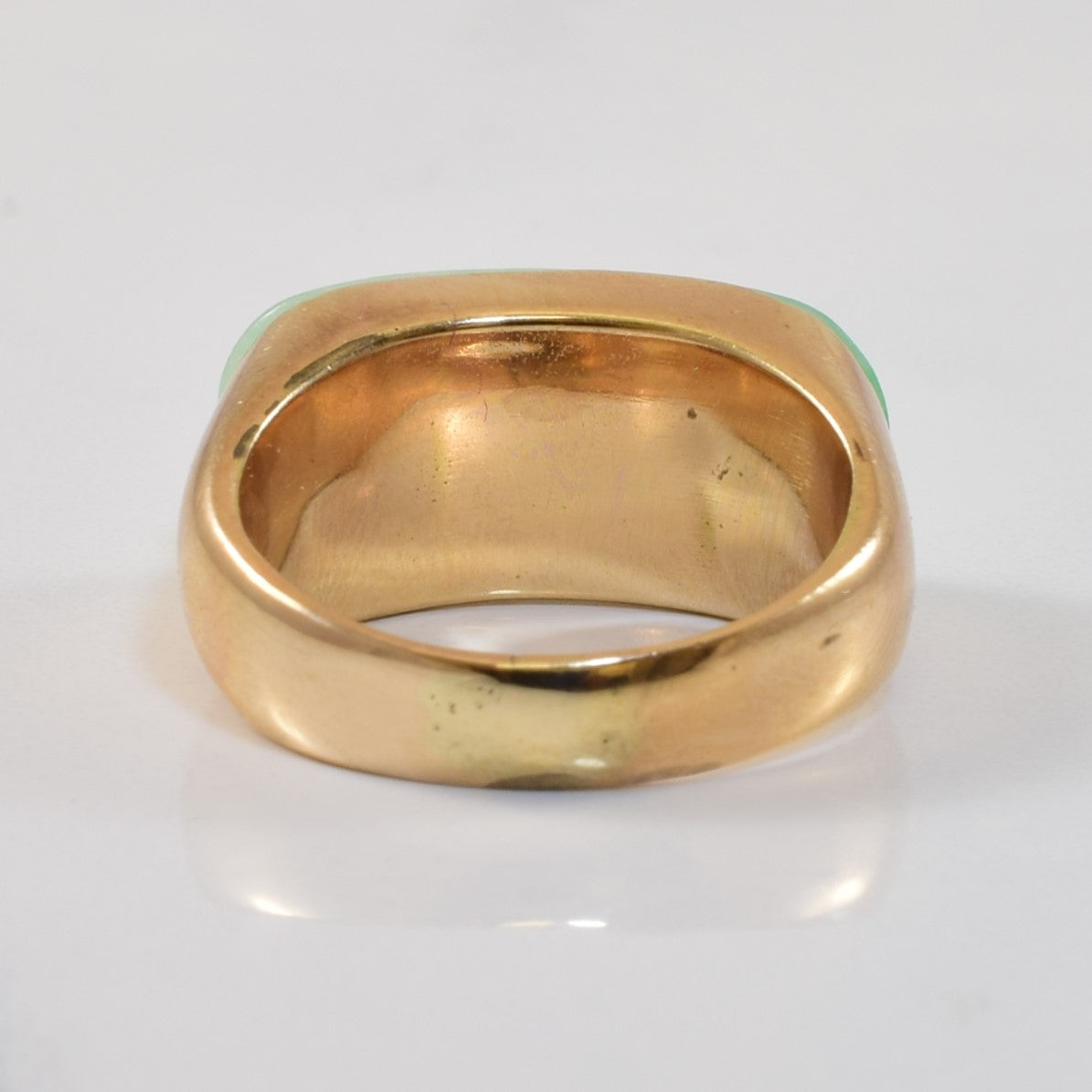 Curved Jadeite Cabochon Ring | 8.00ct | SZ 8.5 |