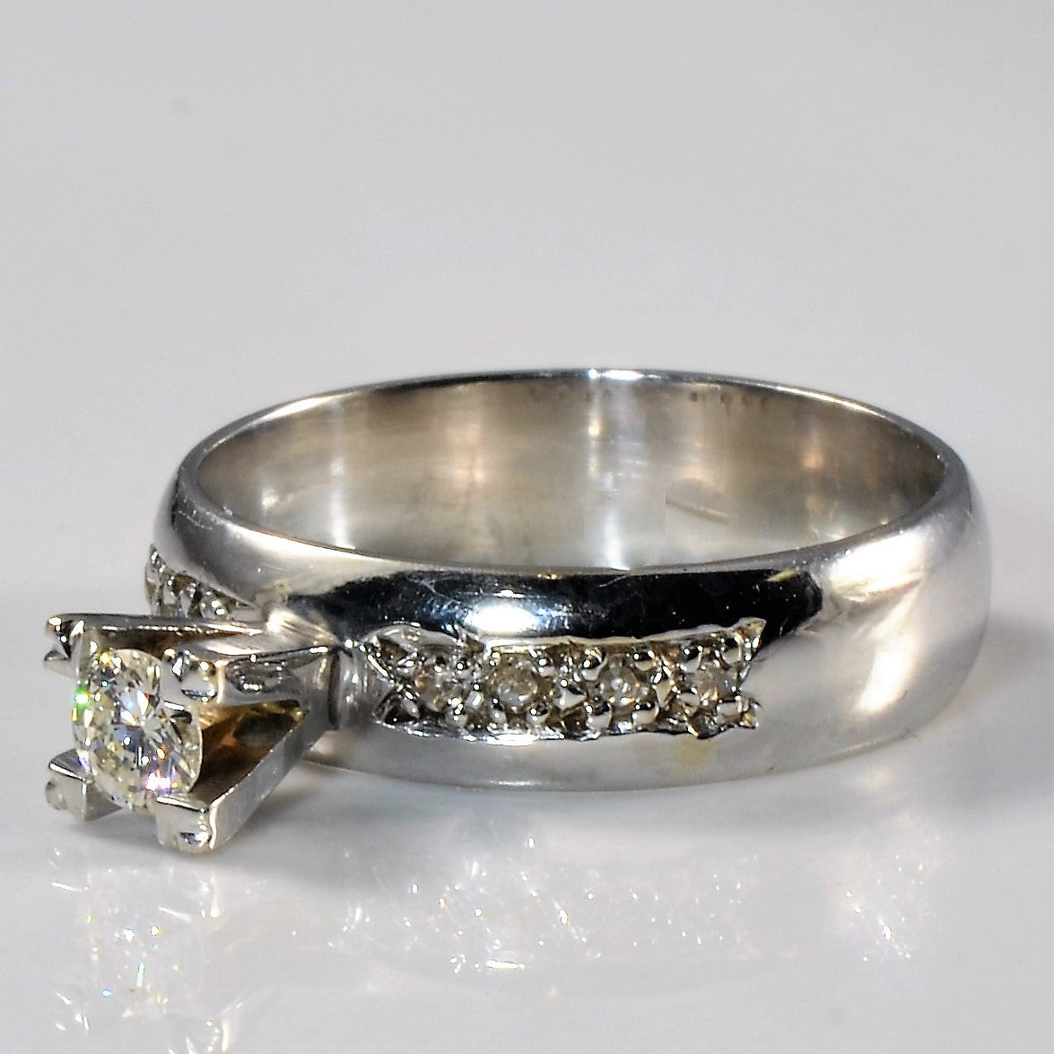 High Set Diamond Engagement Ring | 0.24ctw | SZ 6.5 |
