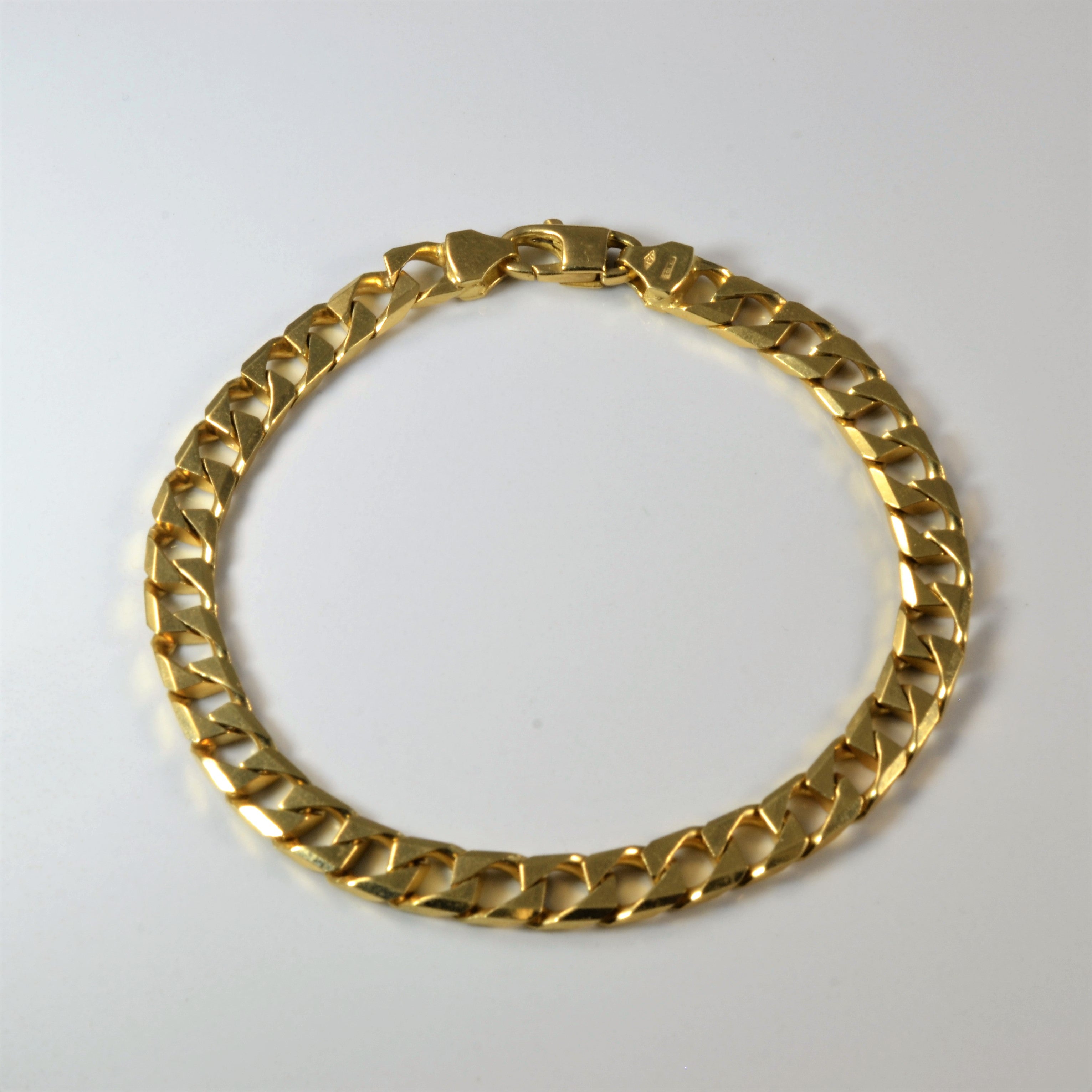 Yellow Gold Curb Link Bracelet | 8.5" |