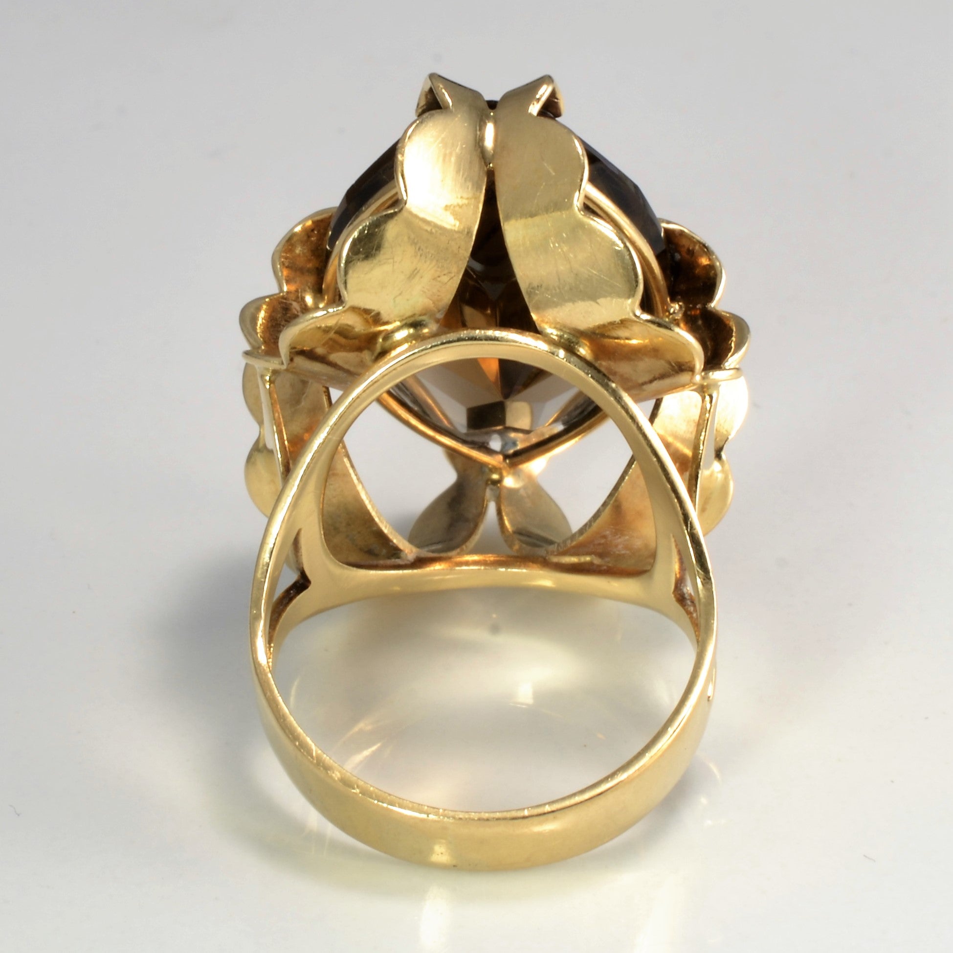 Smokey Quartz Cocktail Ring | 14.00 ct, SZ 7 |