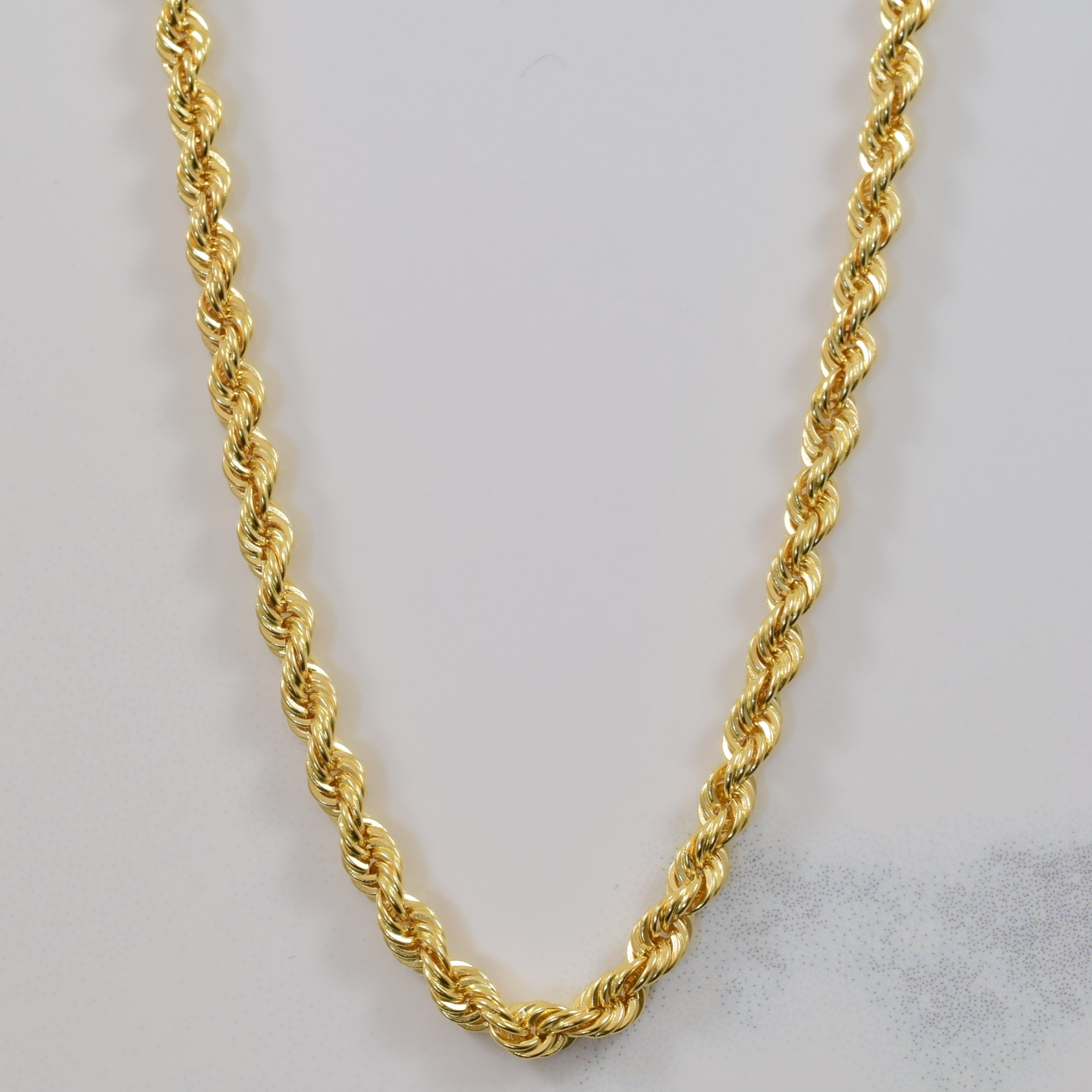 18k Yellow Gold French Rope Chain | 24.5" |