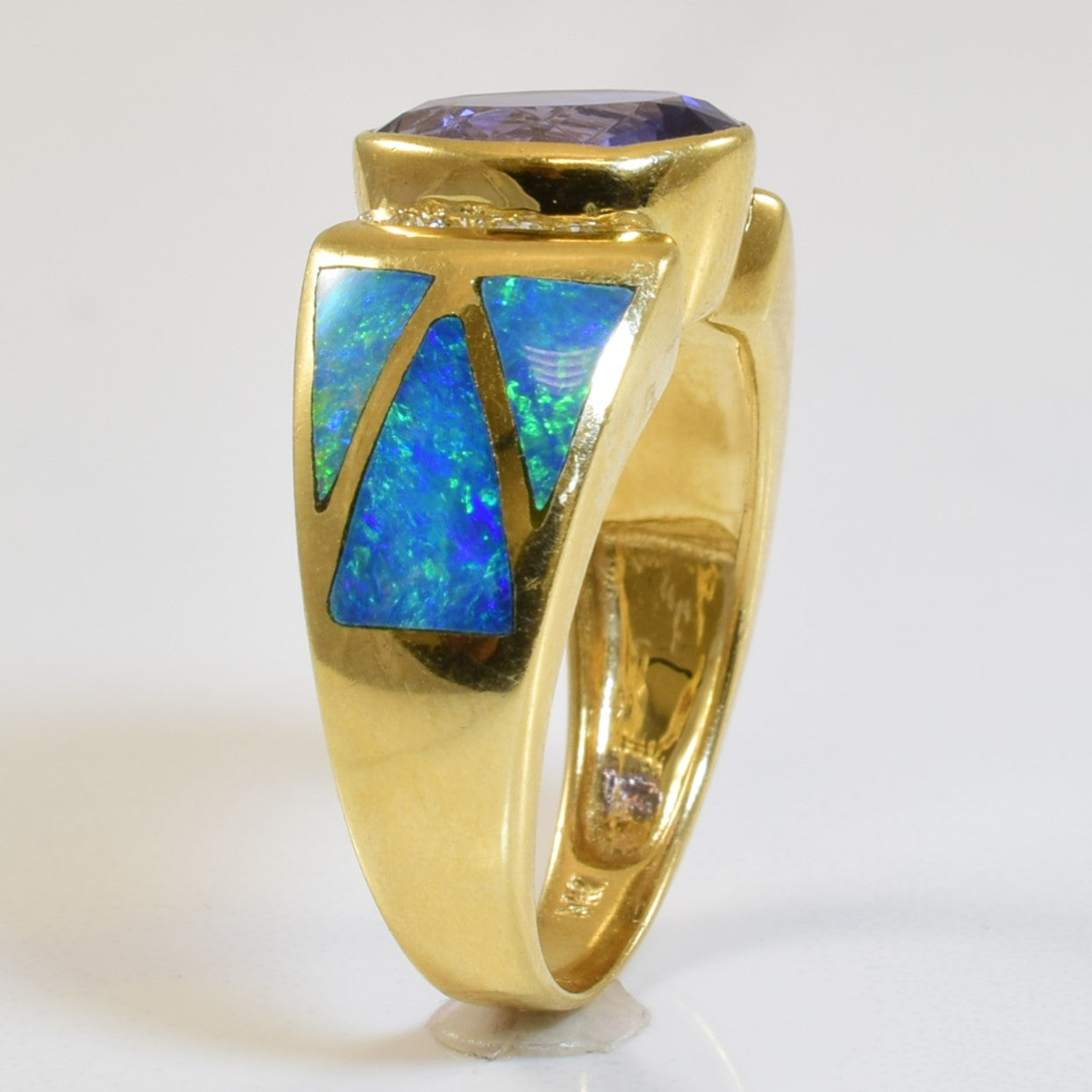 Mixed Gem Inlay Ring | 2.80ct, 1.00ctw, 0.12ctw | SZ 7.5 |