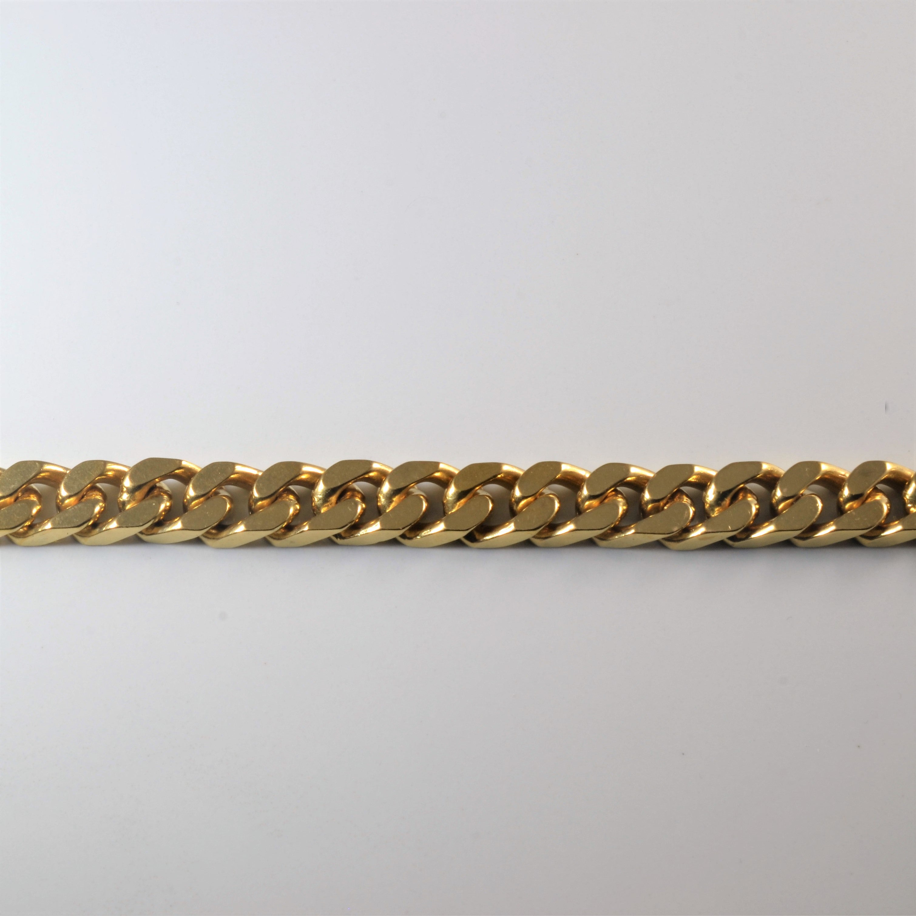 18k Yellow Gold Cuban Chain Bracelet | 9" |