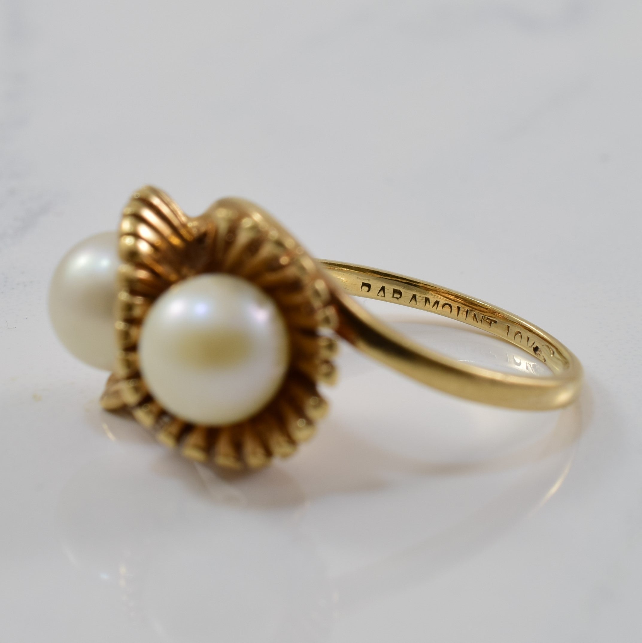 Pearl Infinity Ring | 3.80ctw | SZ 5.5 |