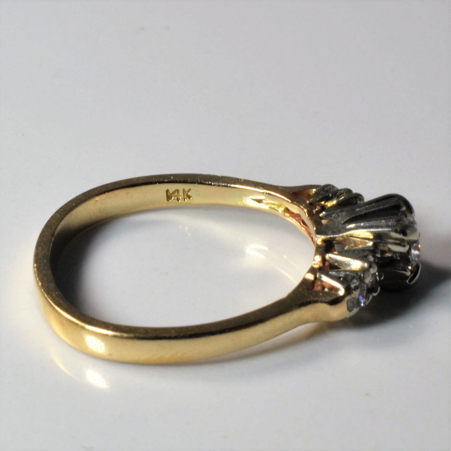 High Set Five Stone Diamond Ring | 0.51ctw | SZ 6.75 |
