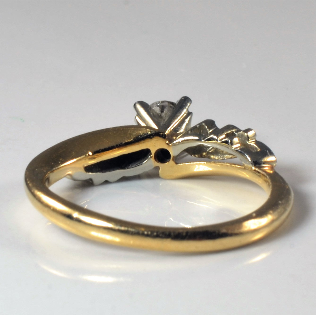Offset Three Stone Diamond Ring | 0.24ctw | SZ 4.75 |