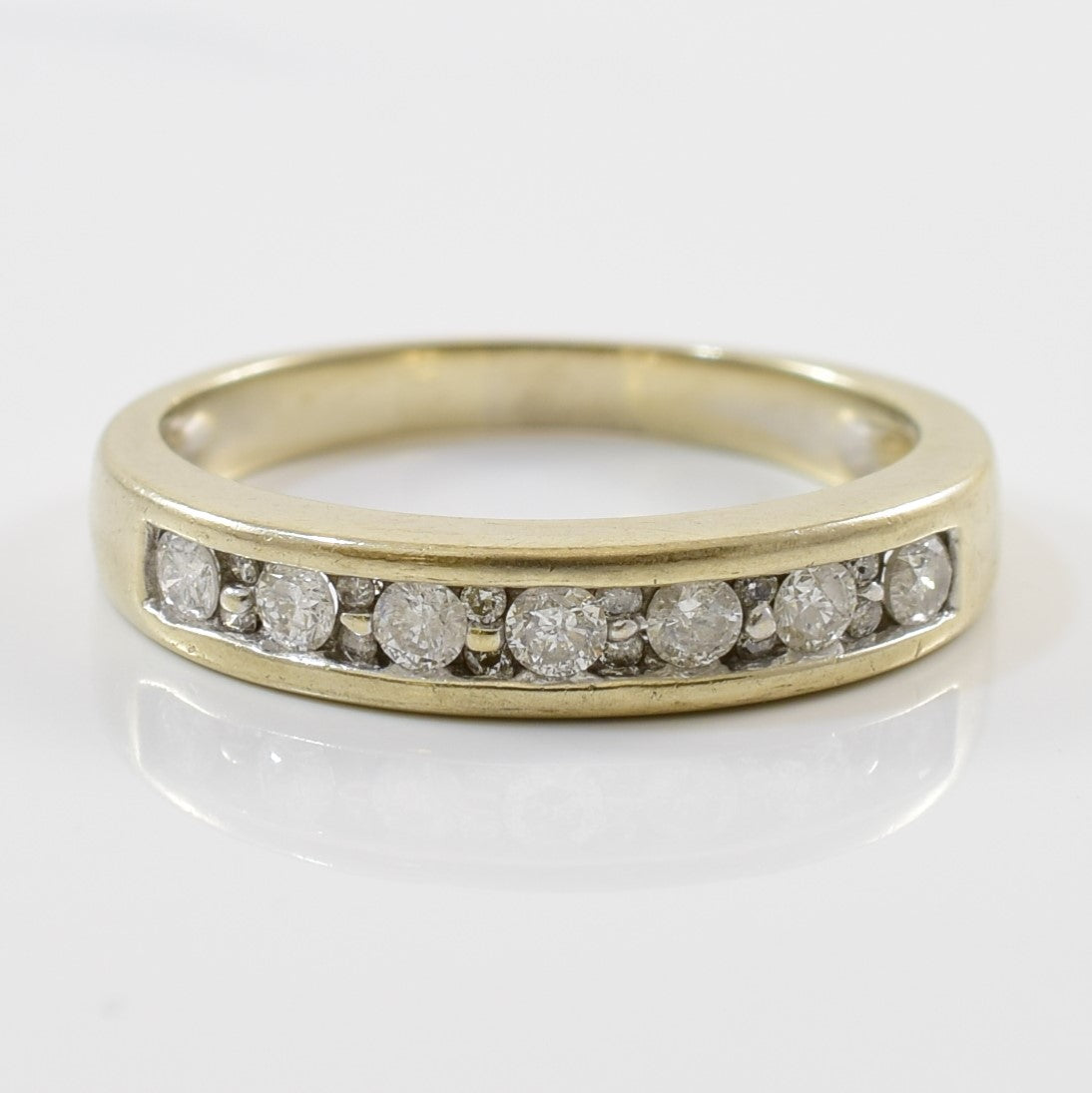 Double Diamond Detailed Channel Band | 0.24ctw | SZ 6.75 |