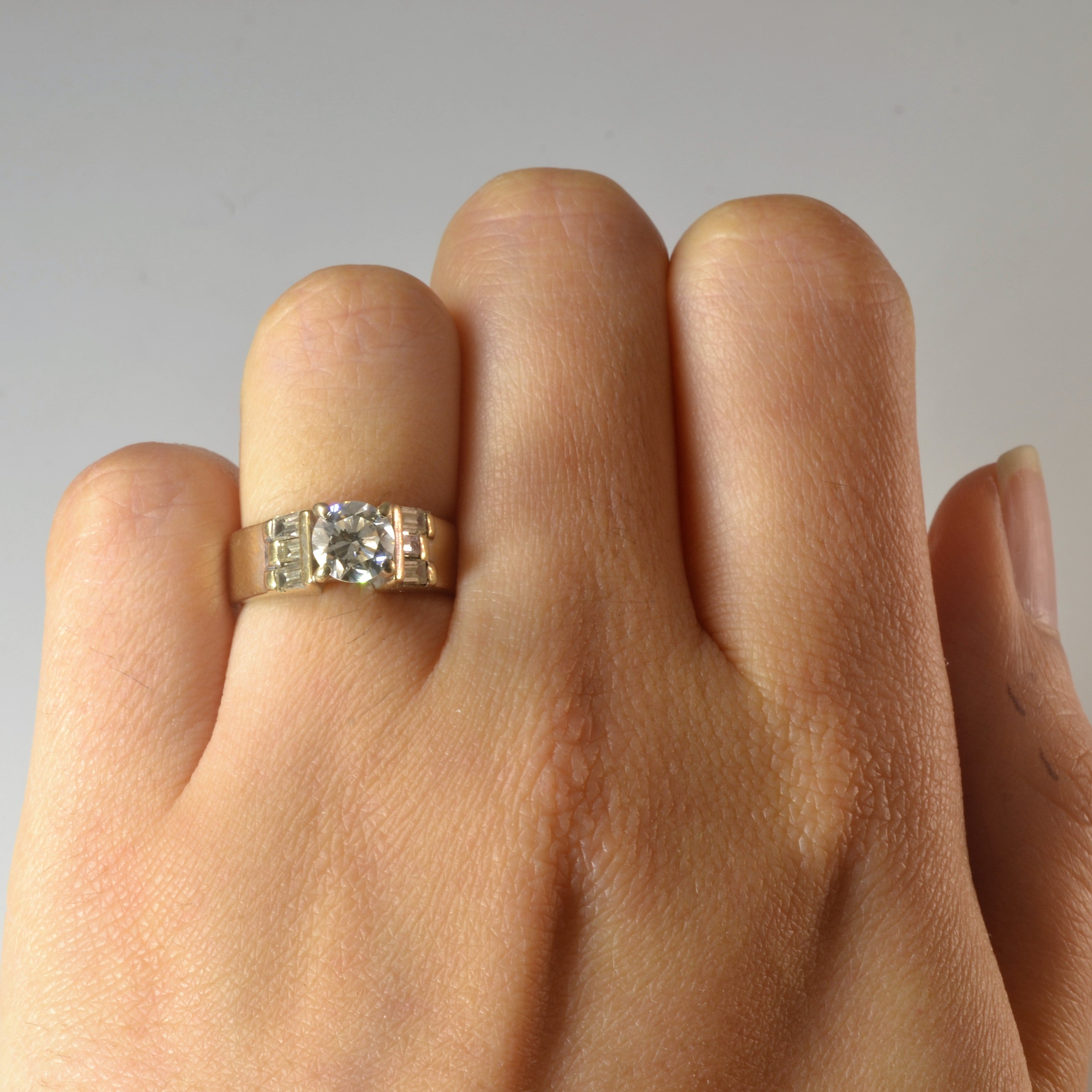 High Set Cathedral Diamond Ring | 0.51ct | SZ 6.5 |