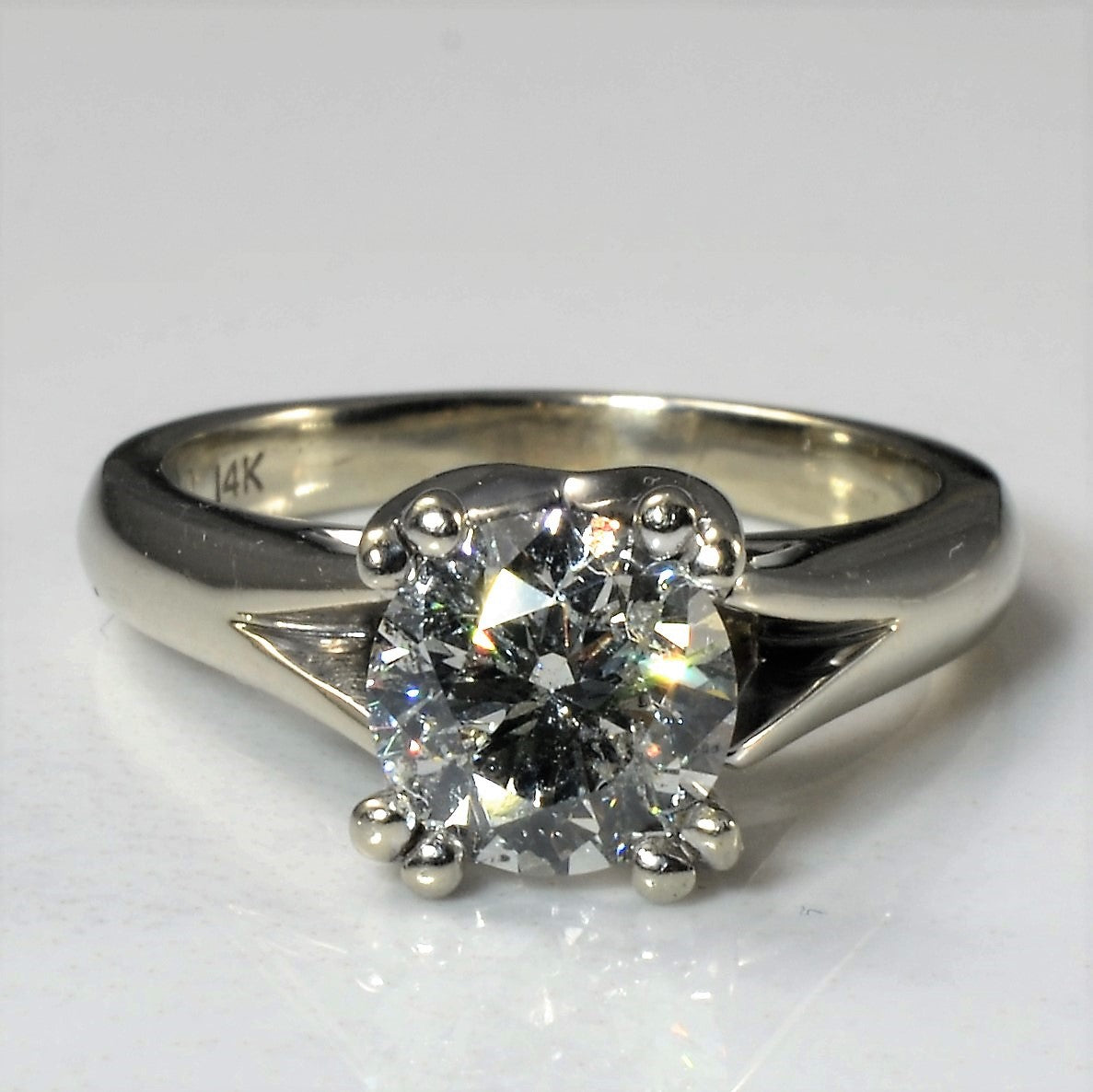 Double Prong Split Shank Engagement Ring | 1.45ct | SZ 5.5 |