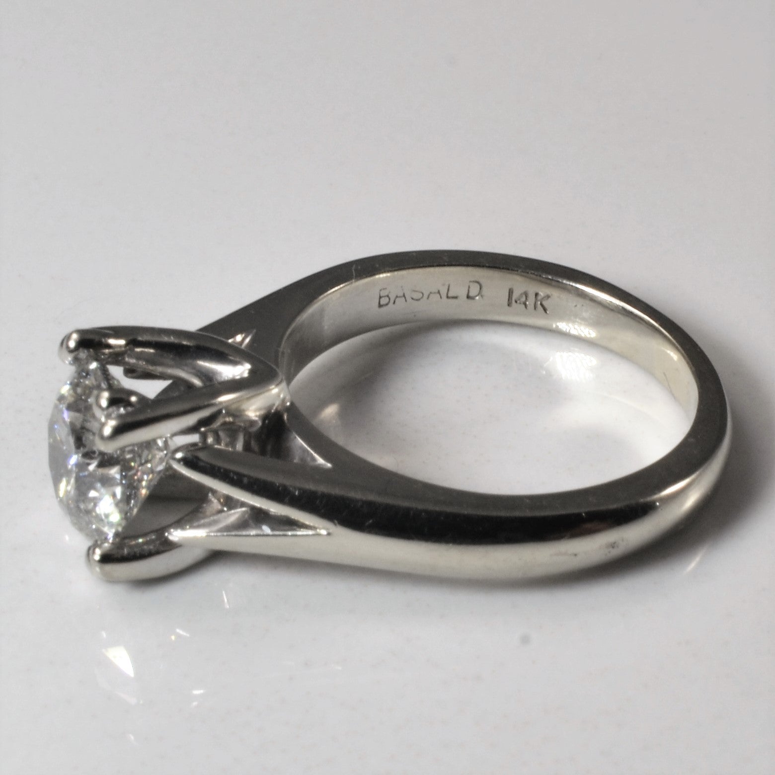 Double Prong Split Shank Engagement Ring | 1.45ct | SZ 5.5 |