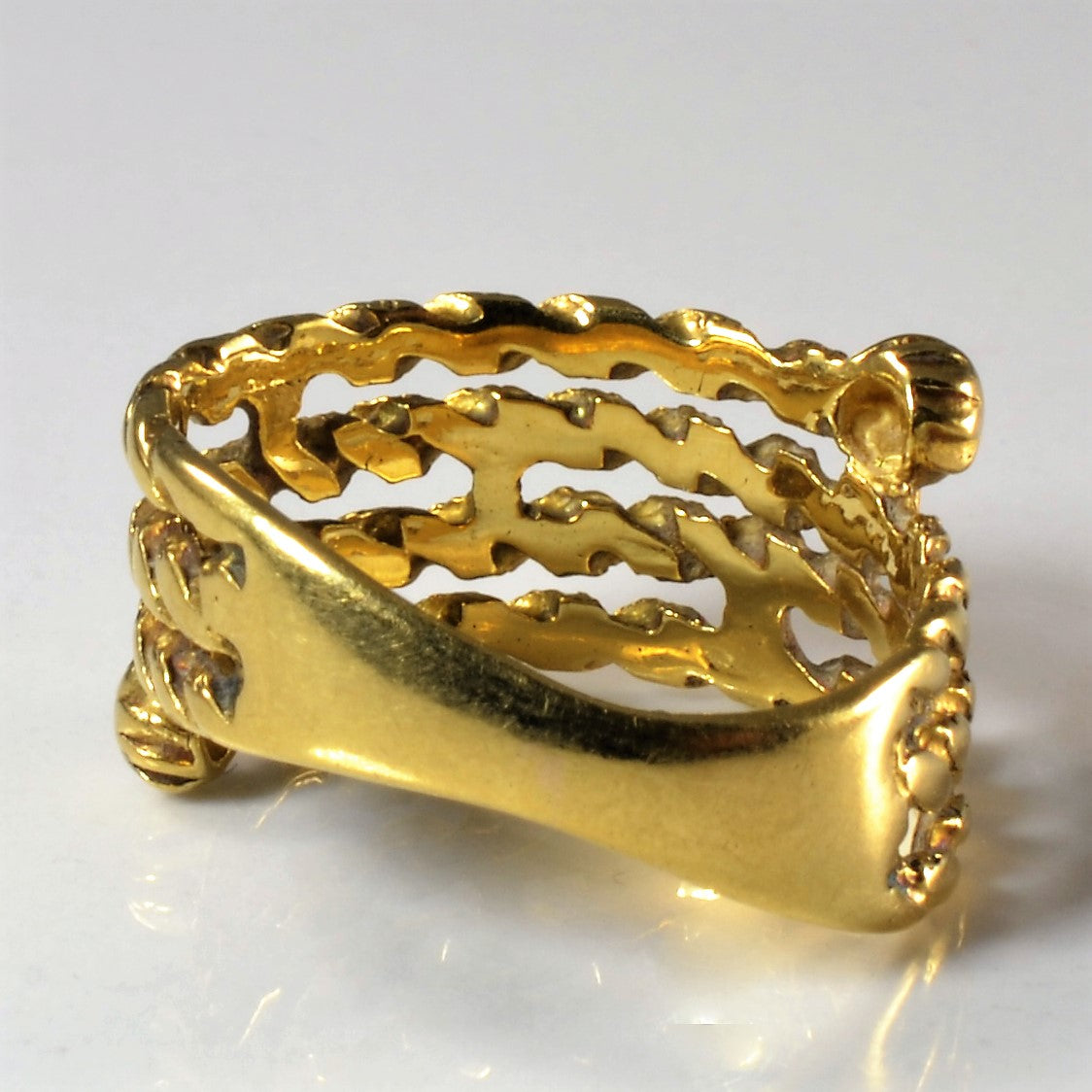 Twisted Gold Wrap Ring | SZ 6.5 |