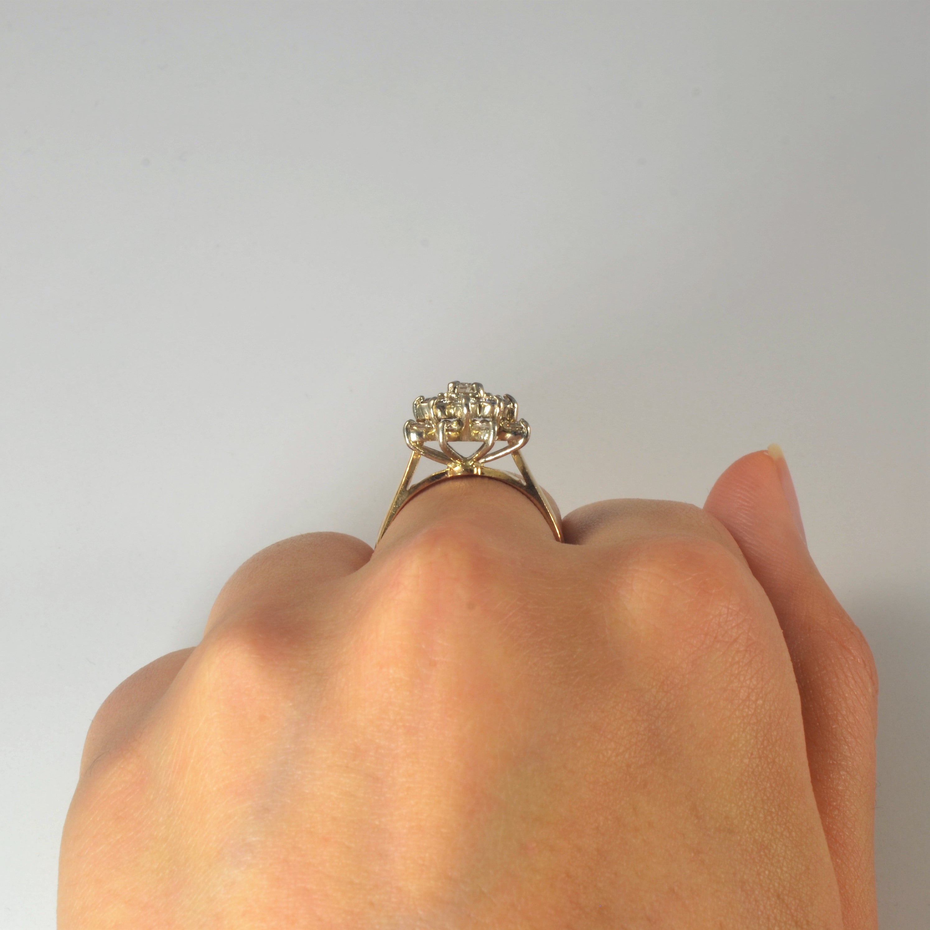 Cluster Diamond Cocktail Ring | 0.80ctw | SZ 7.75 |