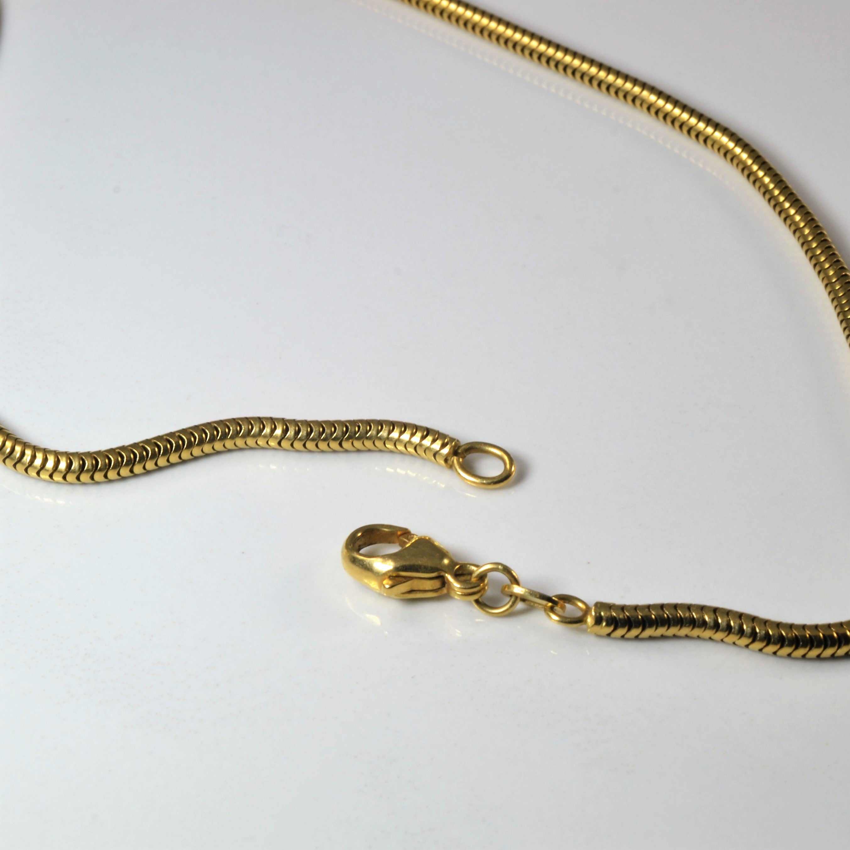 18k Yellow Gold Snake Chain | 22.5" |