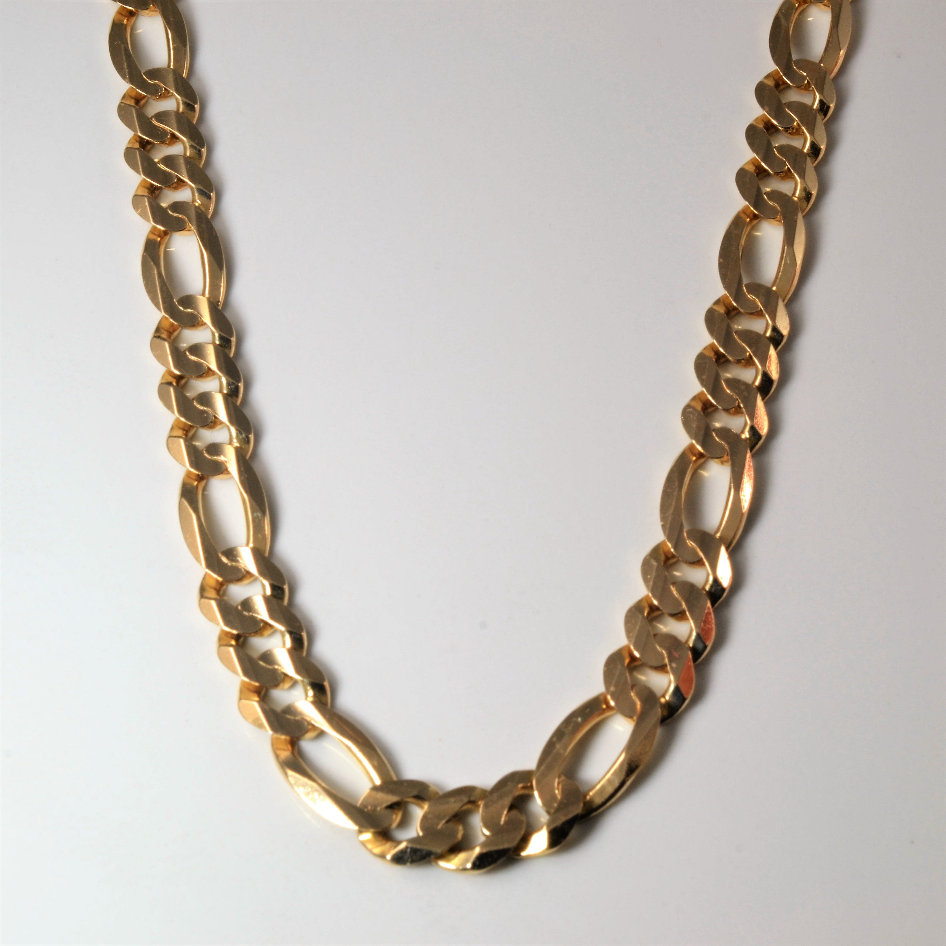 Italian 10k Yellow Gold Figaro Chain | 22" |