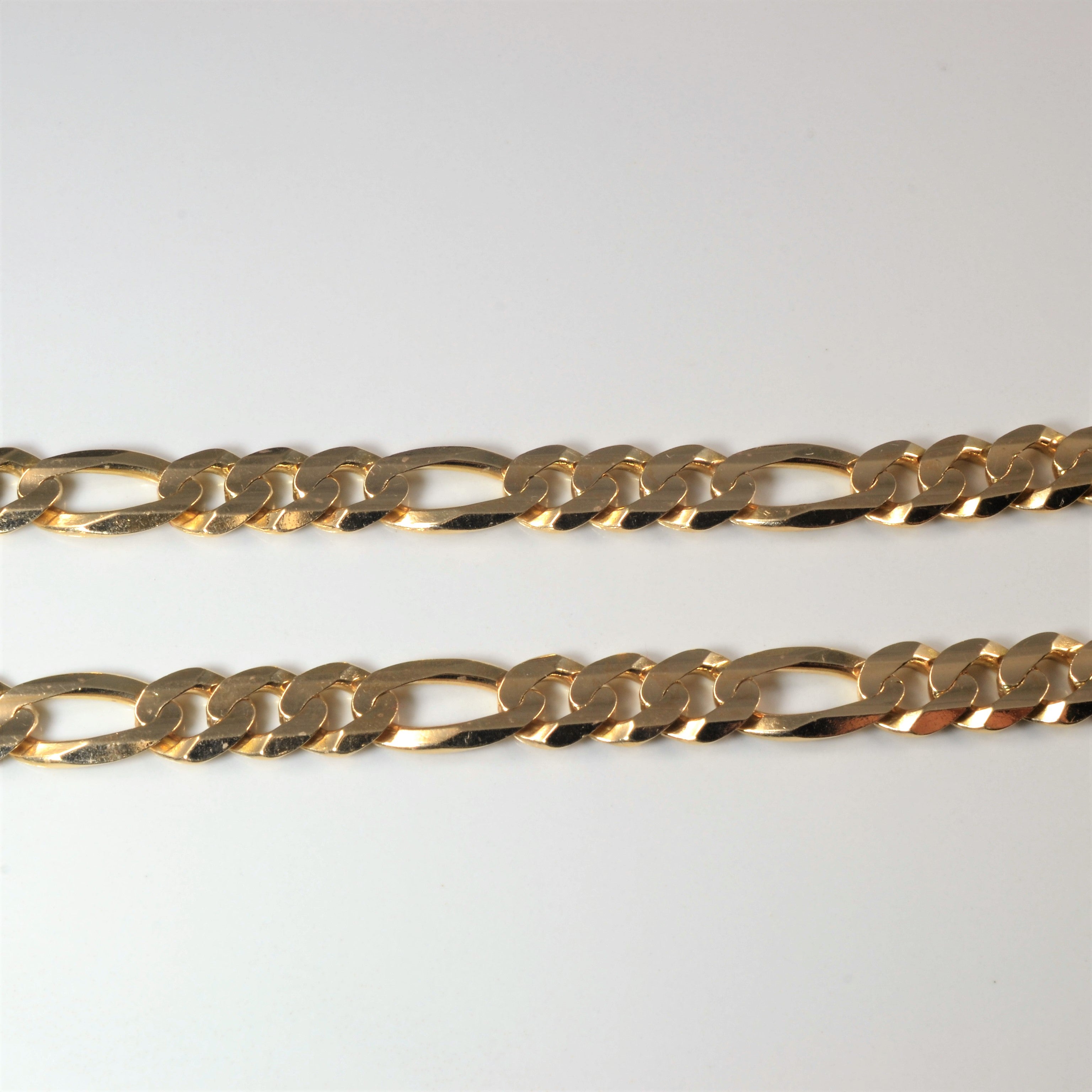 Italian 10k Yellow Gold Figaro Chain | 22" |