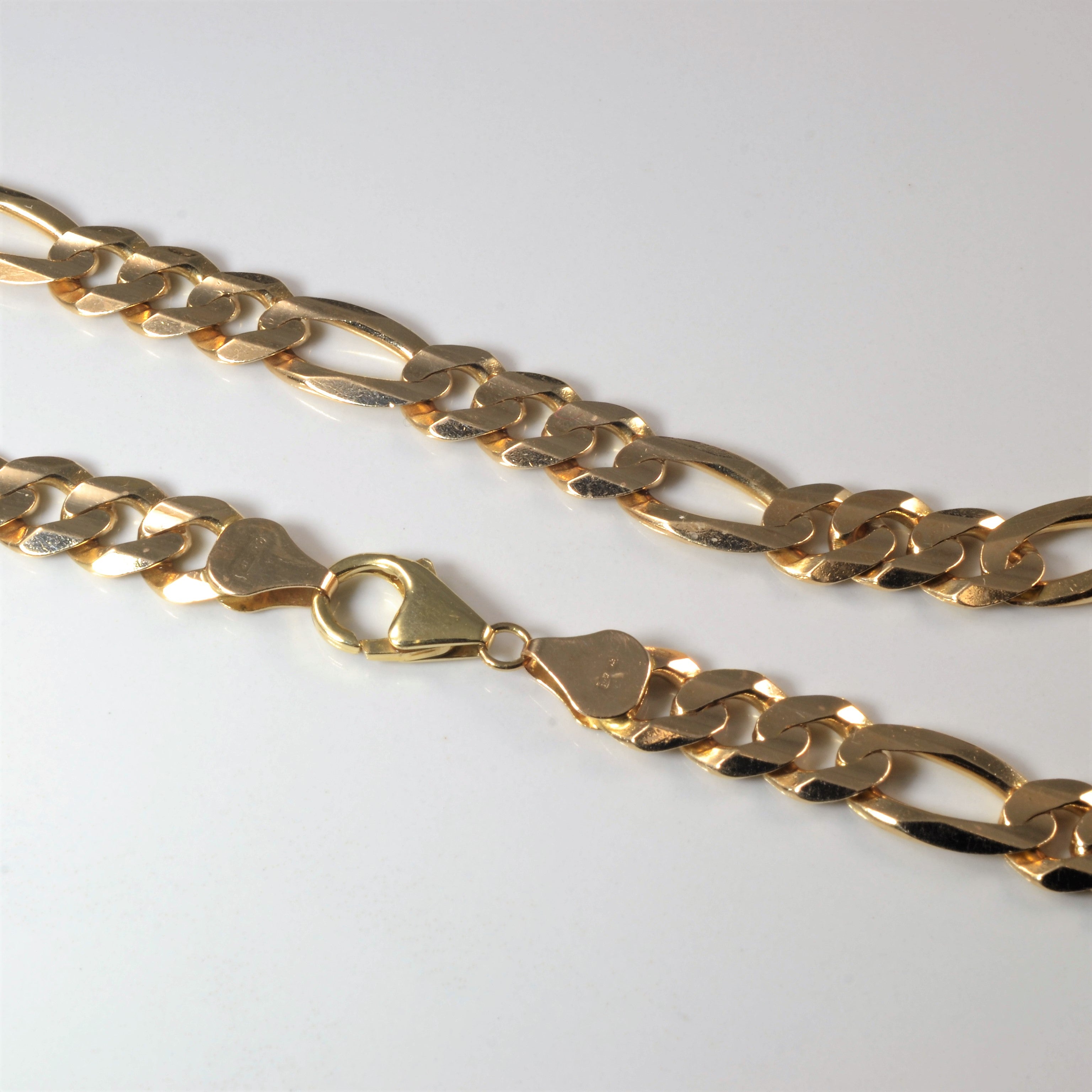 Italian 10k Yellow Gold Figaro Chain | 22" |