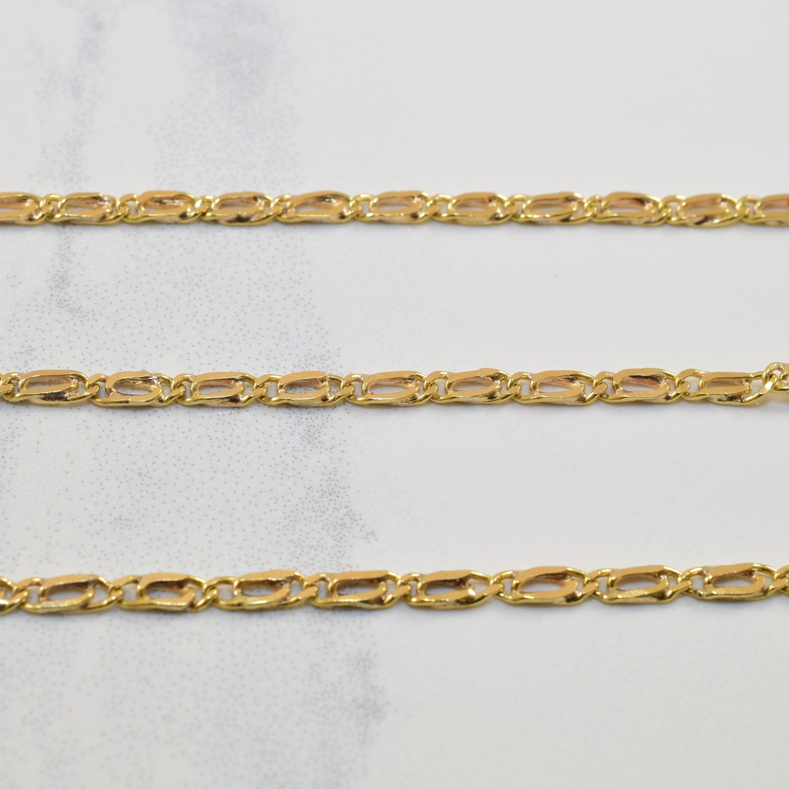 16k Yellow Gold Double Link Chain | 19" |