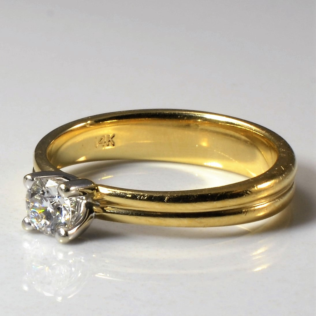 Solitaire Canadian Diamond Engagement Ring | 0.28ct | SZ 6.5 |