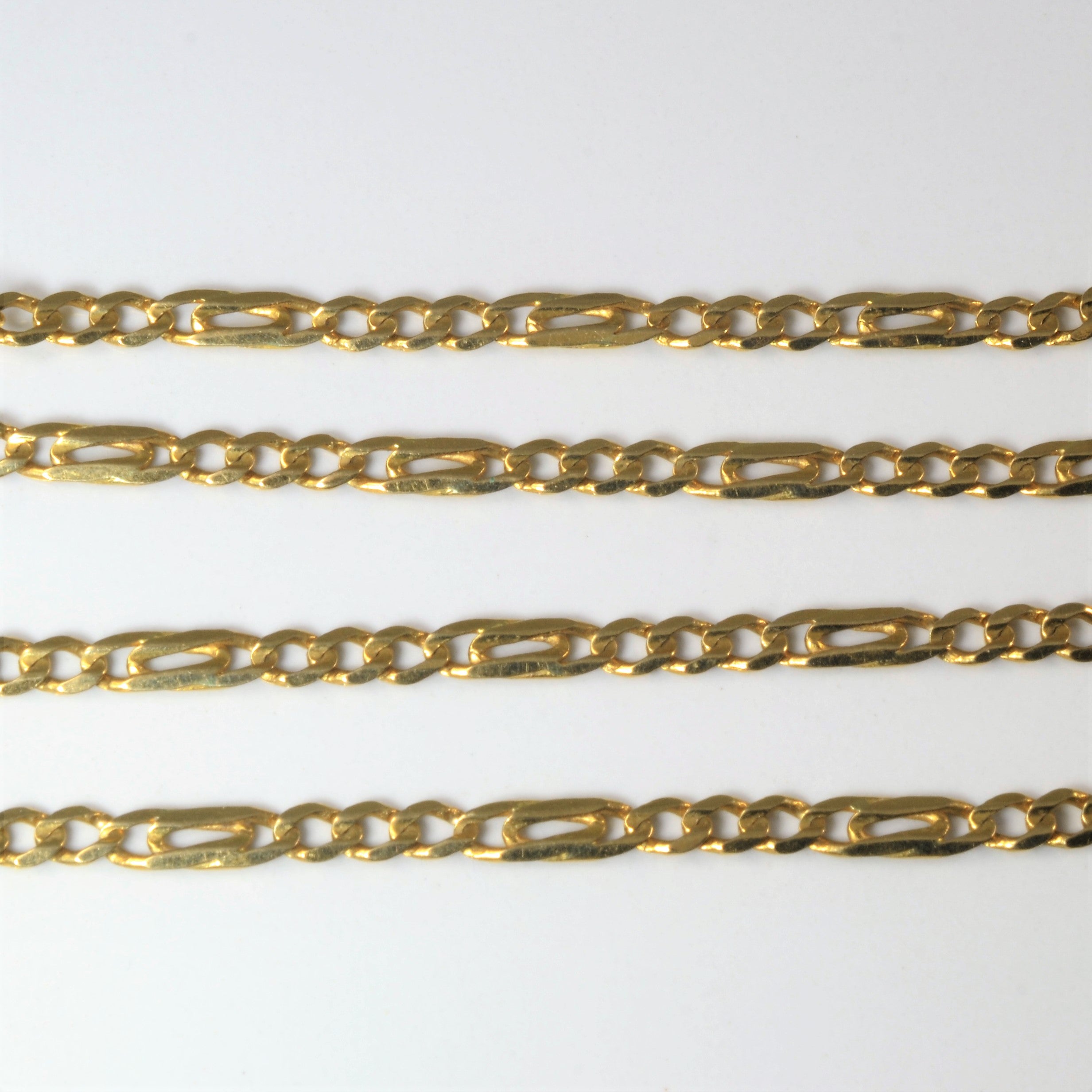 14k Yellow Gold Figaro Chain | 19" |