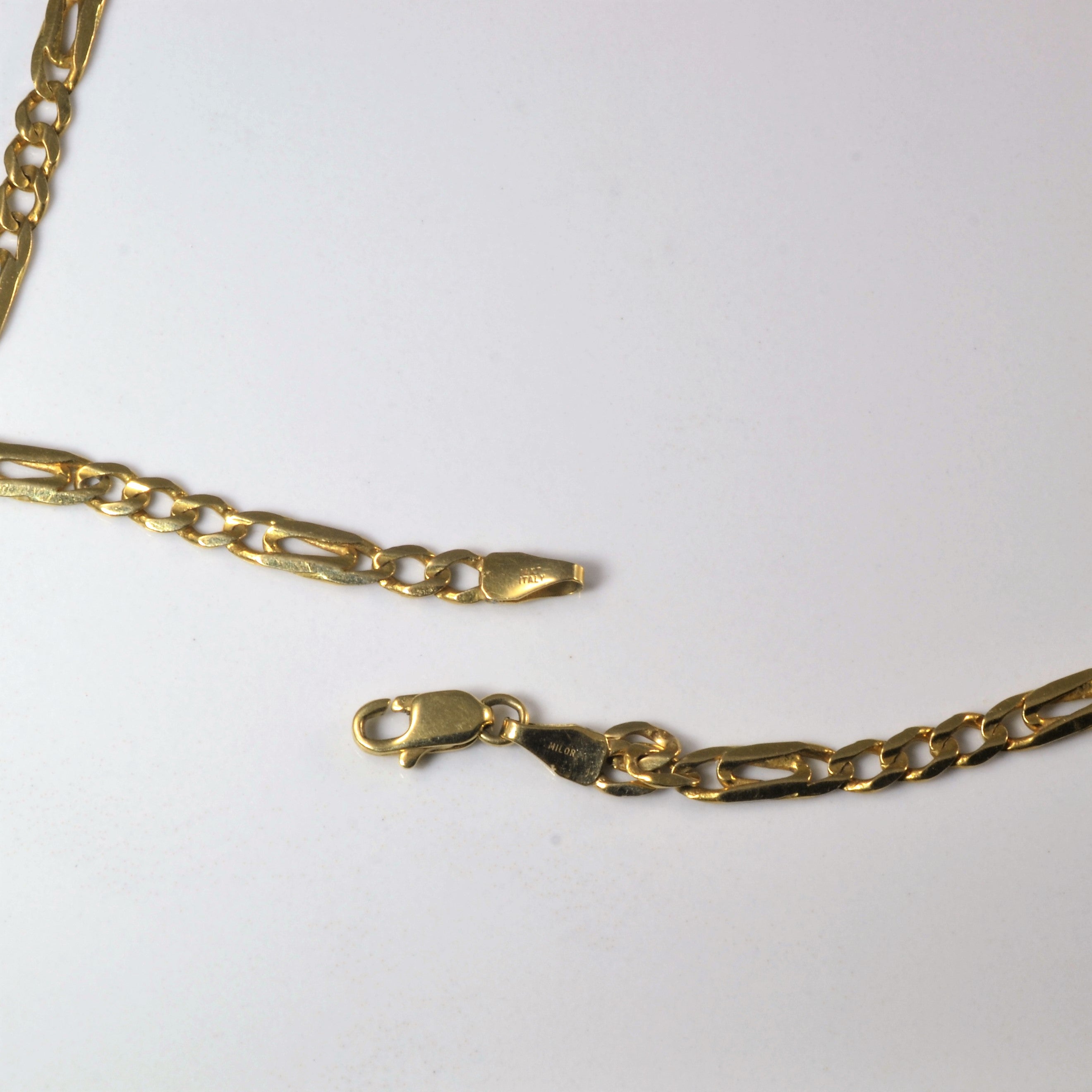 14k Yellow Gold Figaro Chain | 19" |