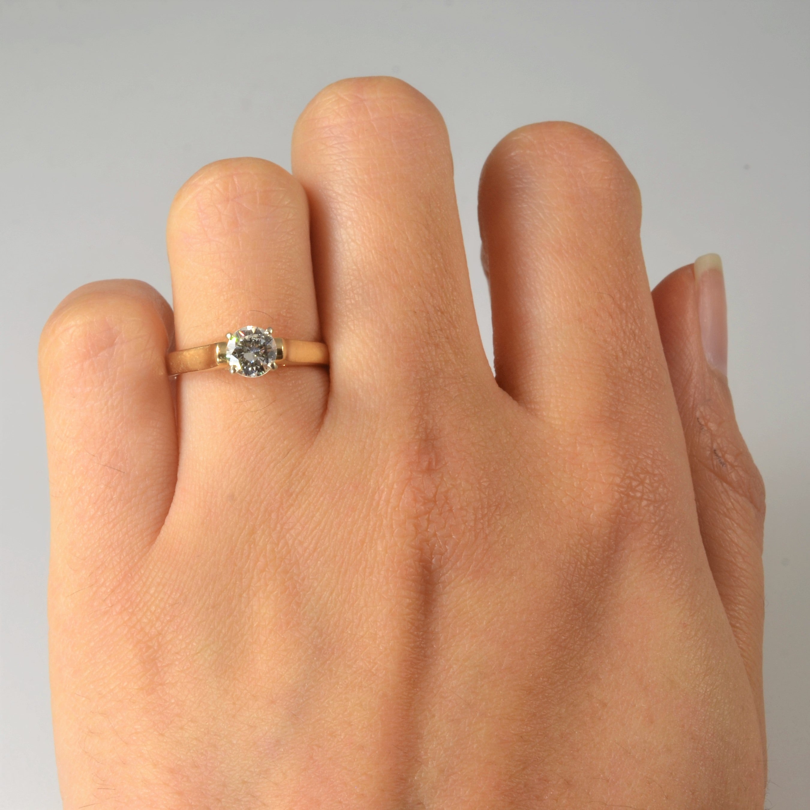 Solitaire Diamond Engagement Ring | 0.54ct | SZ 5.5 |