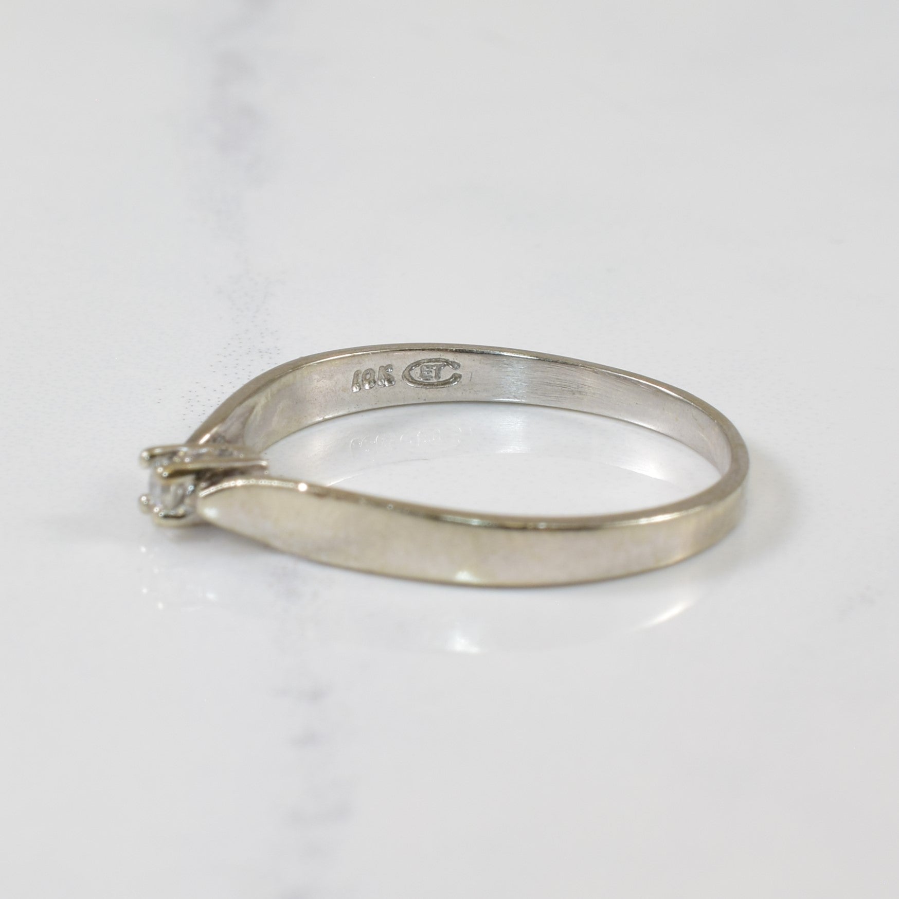 Diamond Cathedral Ring | 0.03ct | SZ 7.25 |