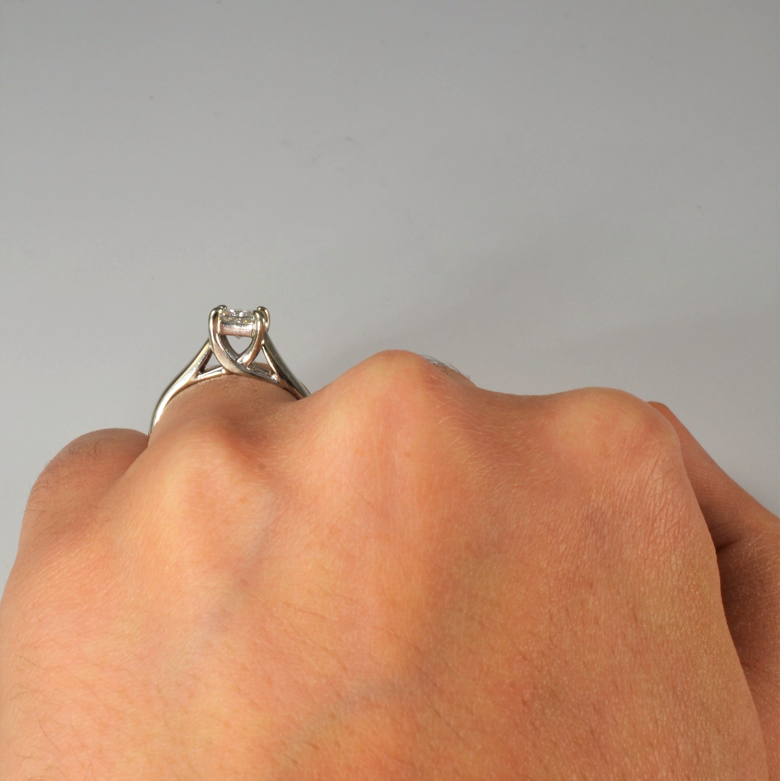 Princess Diamond Solitaire Engagement Ring | 0.47ct | SZ 4.75 |