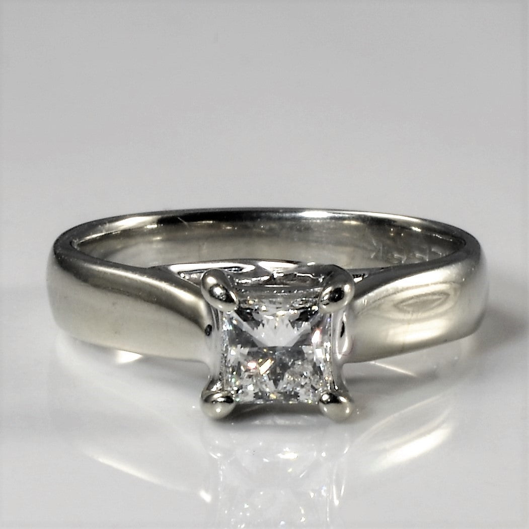 Princess Diamond Solitaire Engagement Ring | 0.47ct | SZ 4.75 |