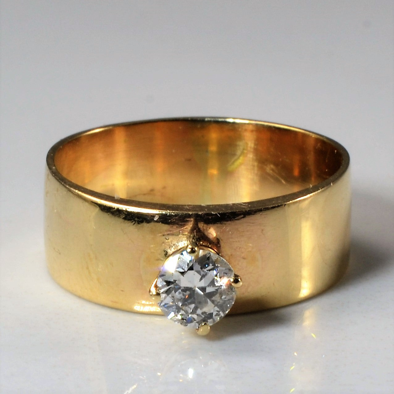 High Set Solitaire Diamond Engagement Ring | 0.46ct | SZ 8.75 |