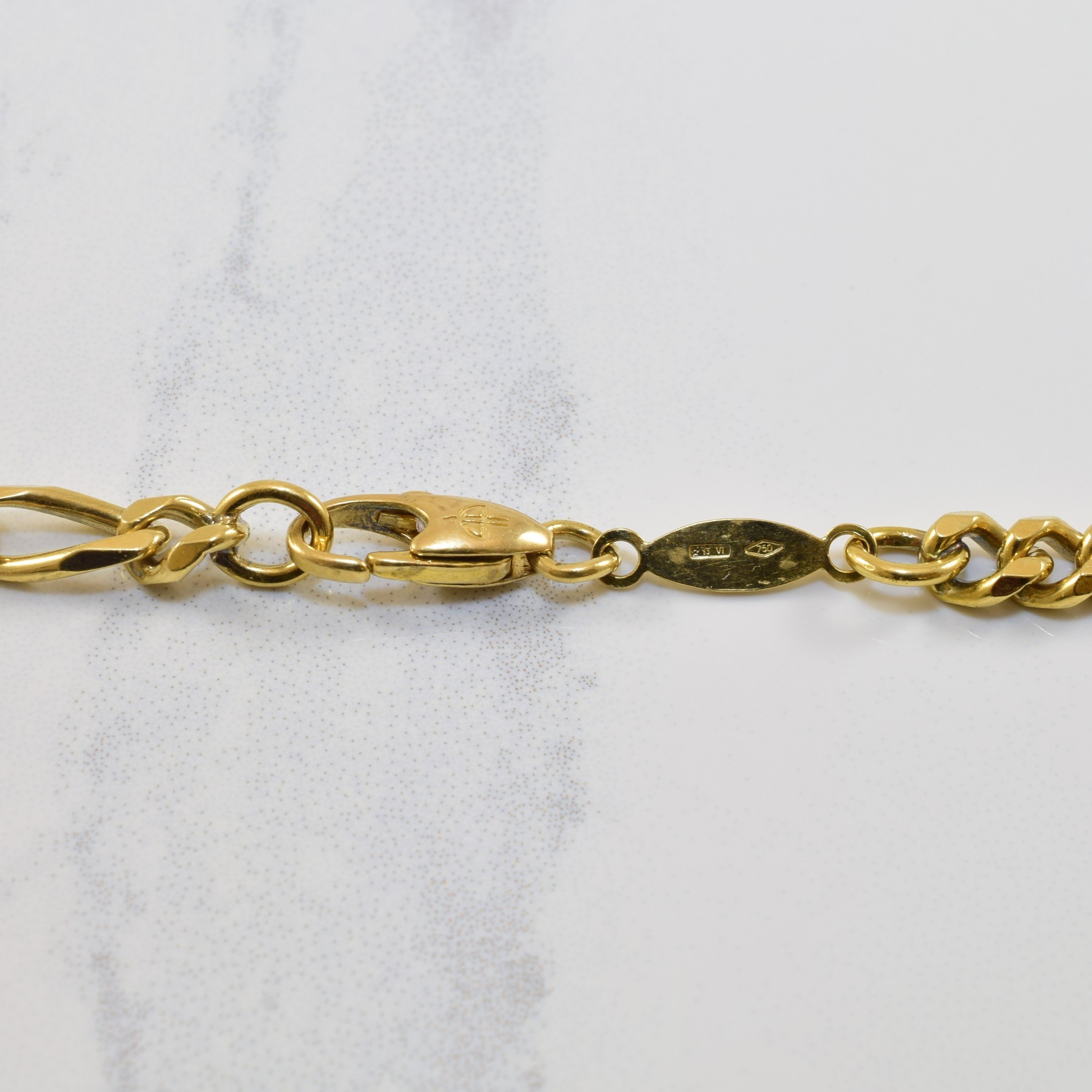Balestra' 18k Yellow Gold Figaro Chain | 20" |