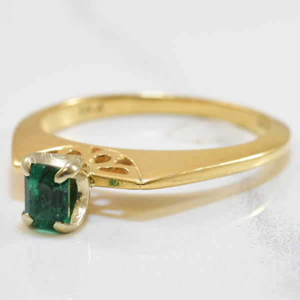 Solitaire Emerald Ring | 0.28ct | SZ 5.25 |