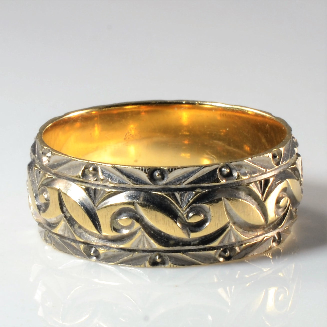 Ornate Two Tone Band | SZ 8.75 |